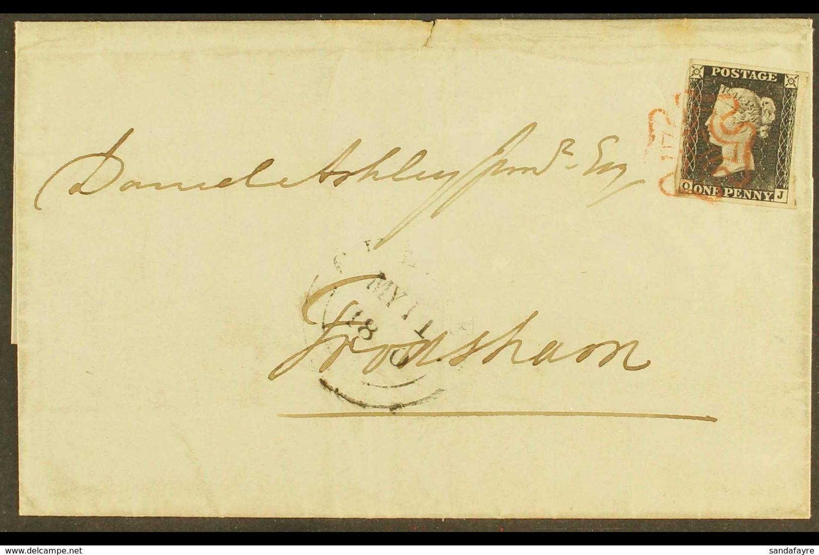 1840 - EARLY USED ENTIRE.  Monday May 11th 1840 (The First Monday Posting) Entire Addressed To Frodsham From Kingsley (C - Ohne Zuordnung