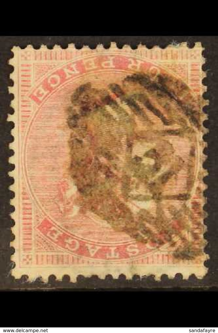 1855-57  4d Pale Carmine, Wmk Medium Garter, With WATERMARK INVERTED Variety, SG 64Wi, Good Used, The Watermark Clearly  - Sonstige & Ohne Zuordnung