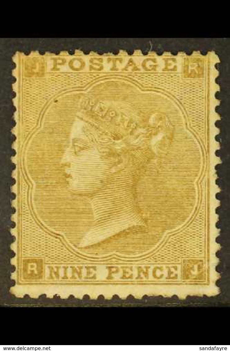 1862  9d Bistre, Small Uncoloured Letters, SG 86, Mint (regummed), Few Small Faults But Good Colour And Impression. Cat  - Sonstige & Ohne Zuordnung