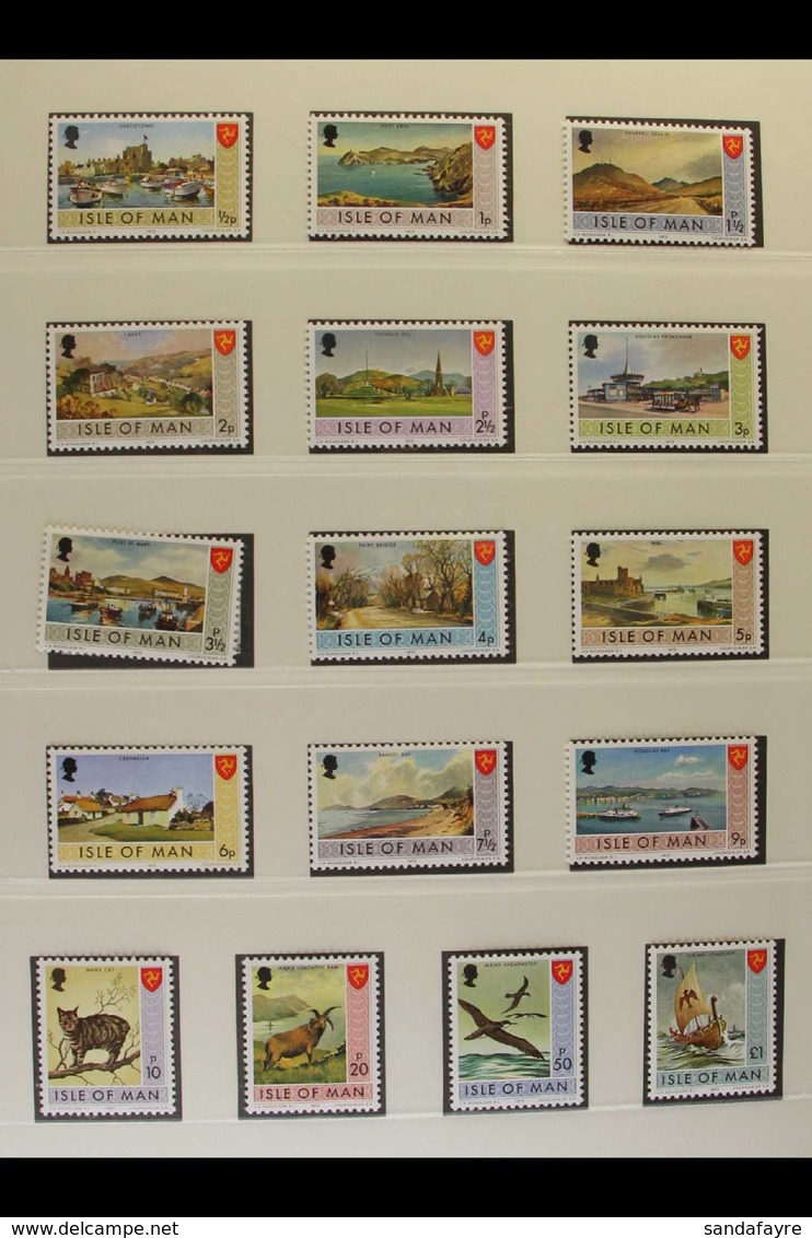 ISLE OF MAN  1958-1989 COMPLETE NEVER HINGED MINT COLLECTION. A Beautiful, Complete Collection Of The Decade, Presented  - Sonstige & Ohne Zuordnung