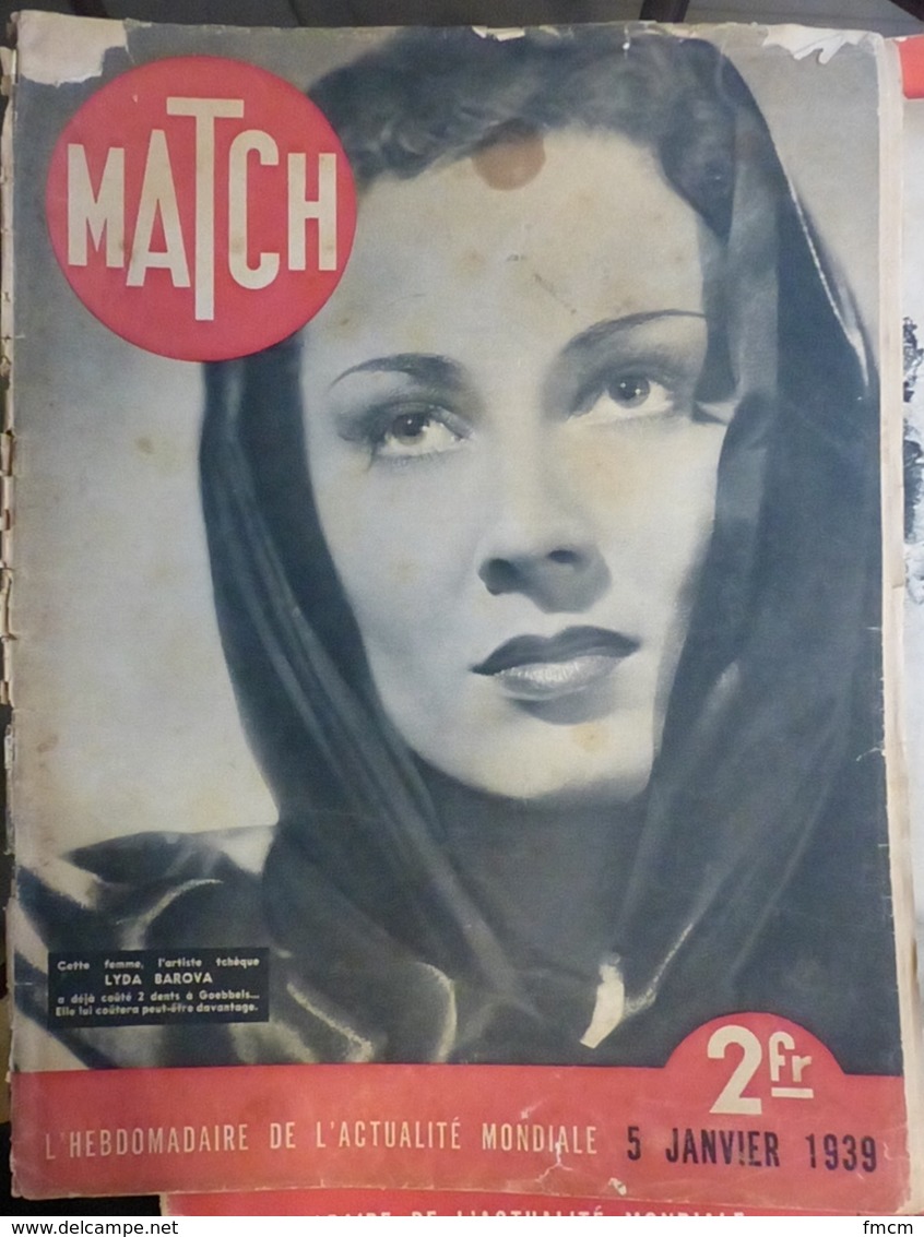 Match N° 27 5 Janvier 1939 - Autres & Non Classés