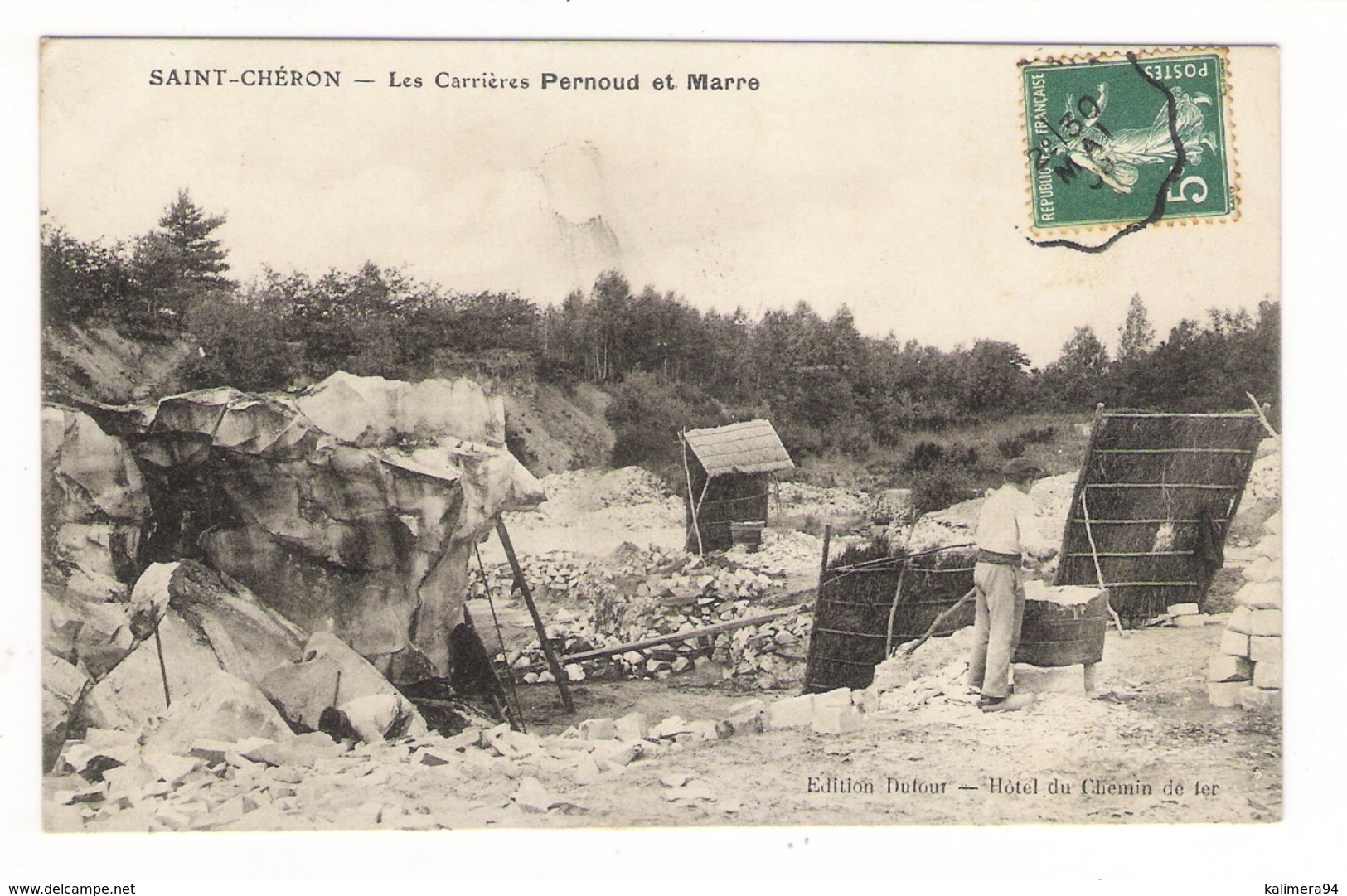 ESSONNE  /  SAINT-CHERON  /  LES  CARRIÈRES  PERNOUD  Et  MARRE  ( Mines D' Or, Orpailleurs, Orpaillage )/  Edit. DUFOUR - Saint Cheron