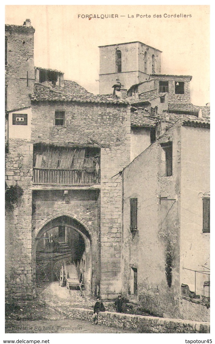 04/ Forcalquier "la Porte Des Cordeliers"  (Format 9x 14)  (Alb 5) - Forcalquier