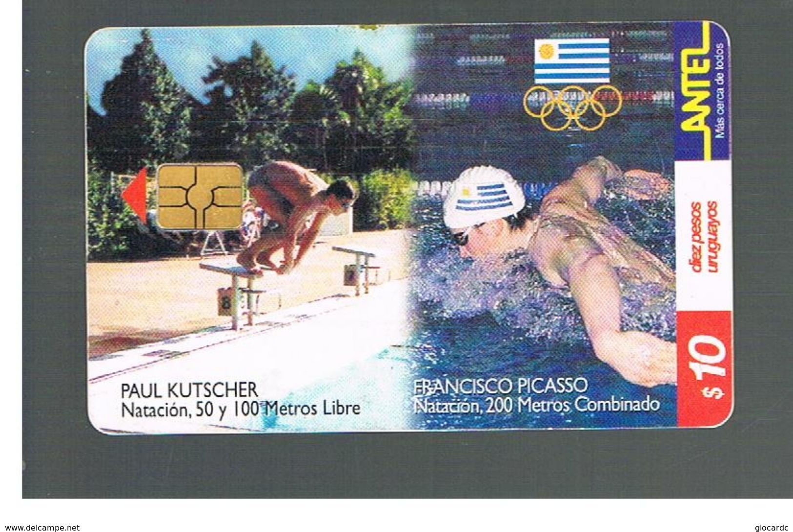 URUGUAY -   1999 OLYMPIC SPORT: SWIMMING        - USED  -  RIF. 10462 - Jeux Olympiques