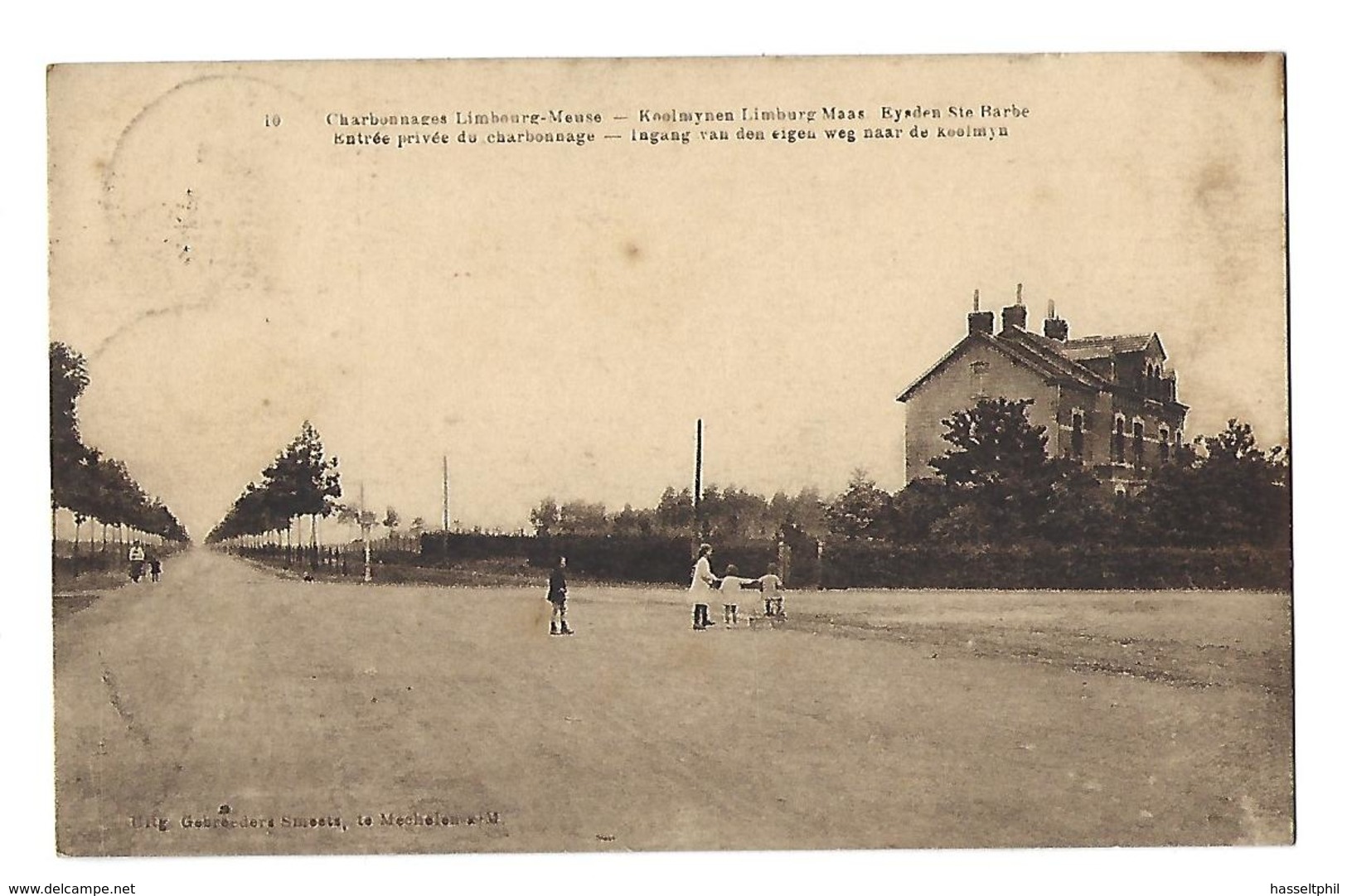 Eysden St. Barbe Koolmijnen "Limburg-Maas" Ingang Van Eigen Weg Naar De Koolmijn - Maasmechelen