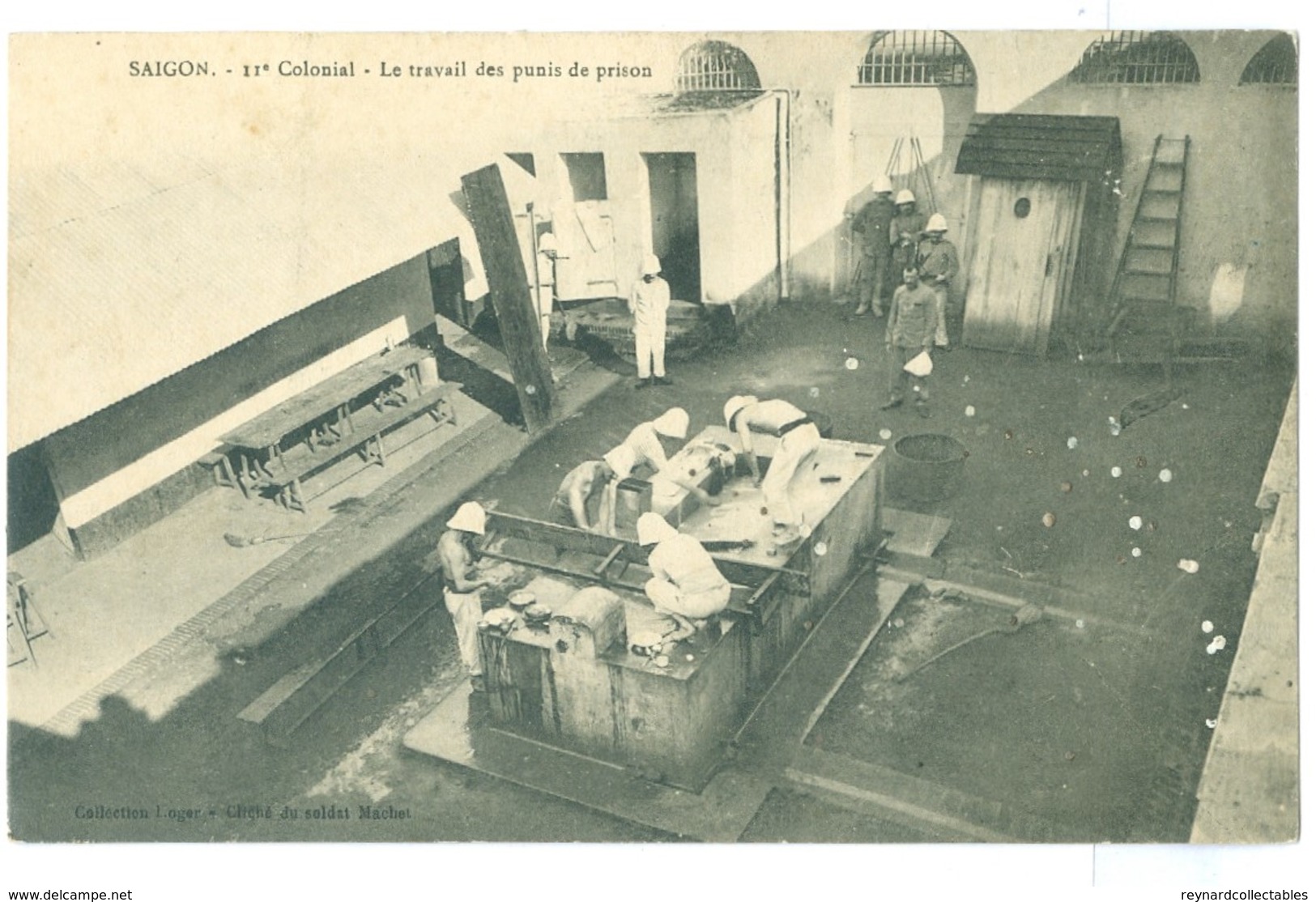 1912, Vietnam, Saigon, 11th Colonial- Le Travail Des Punis De Prison, Pc Cochin-Chine - Vietnam