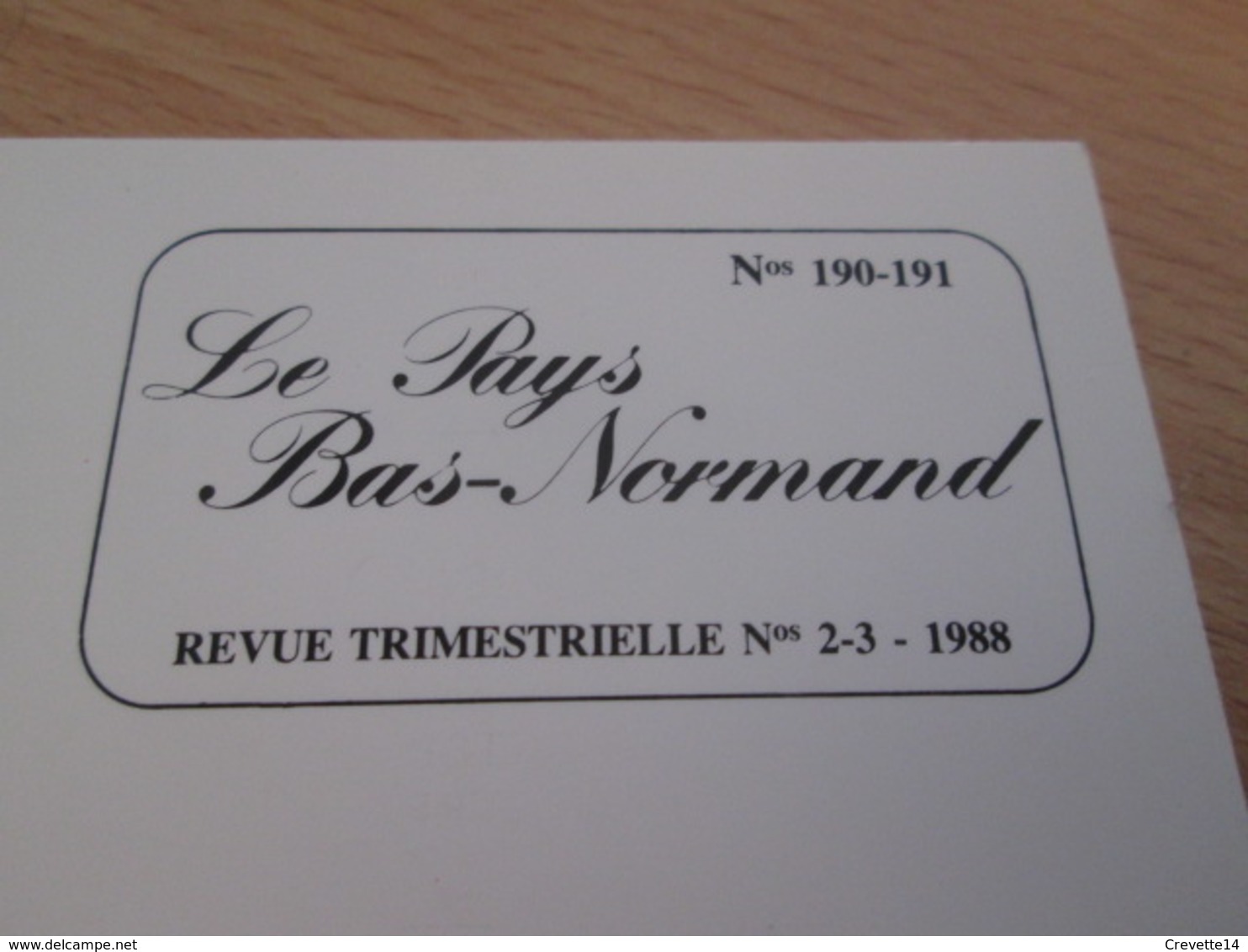 Vends Cause Décés : Le Pays Bas Normand, Revue Trimestrielle, N° 190-19, 1988,  La Ferté-Macé, Comportements Politiques - Normandie