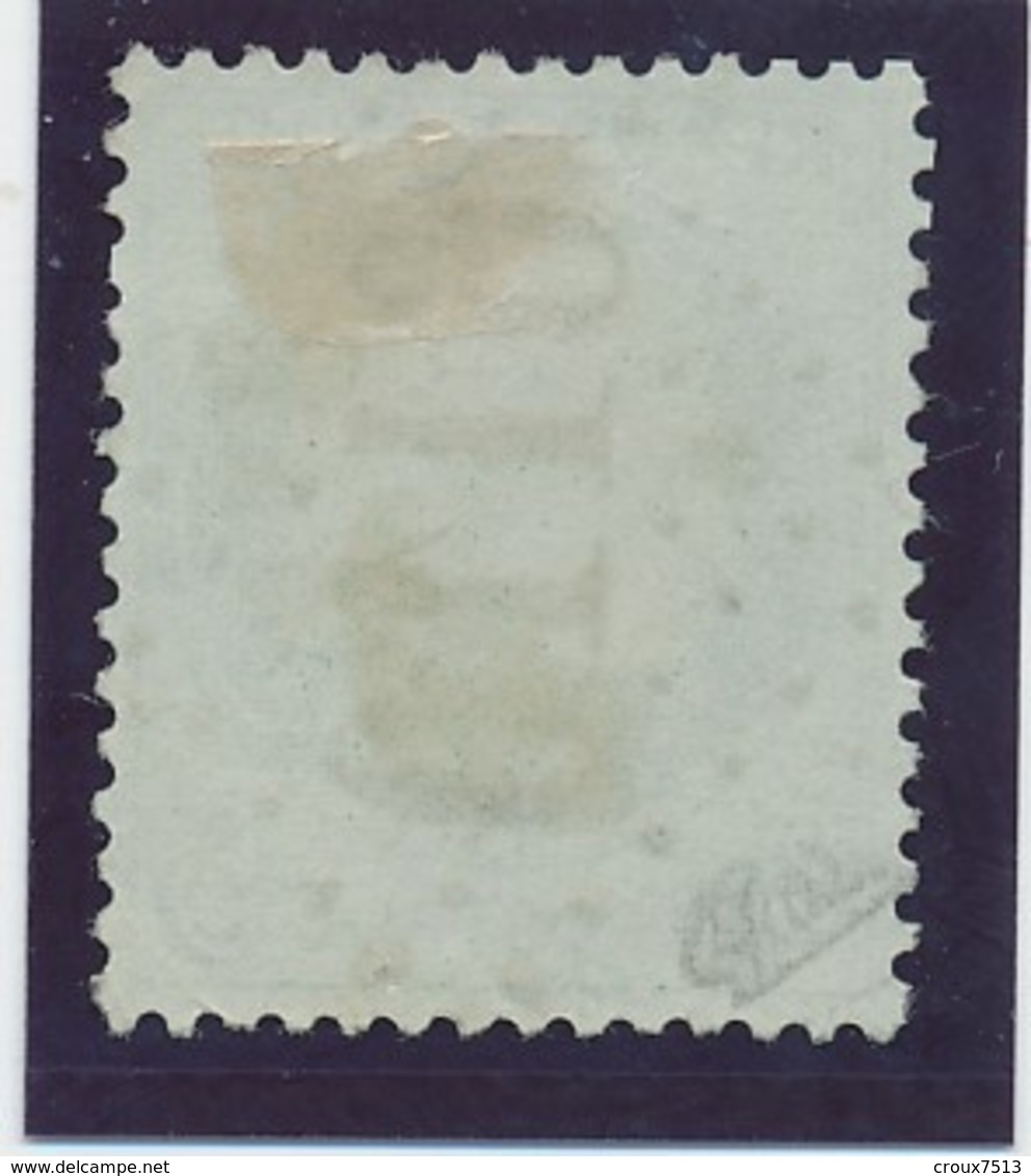 5 C Vert Obl GC 6110 (MoyenMoutier) Signé Calves TTB. - 1871-1875 Cérès