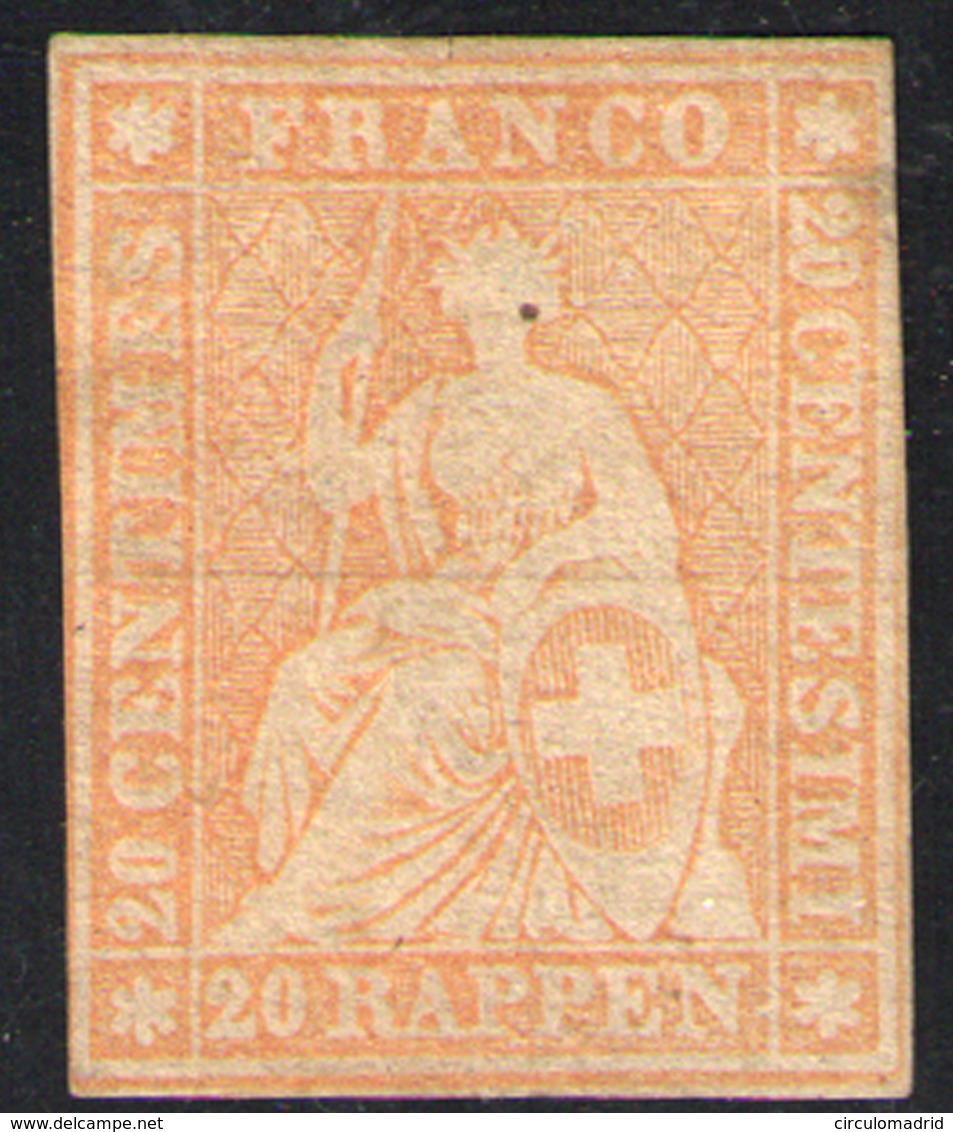 Suiza Nº 29. Año 1854-62 - Unused Stamps