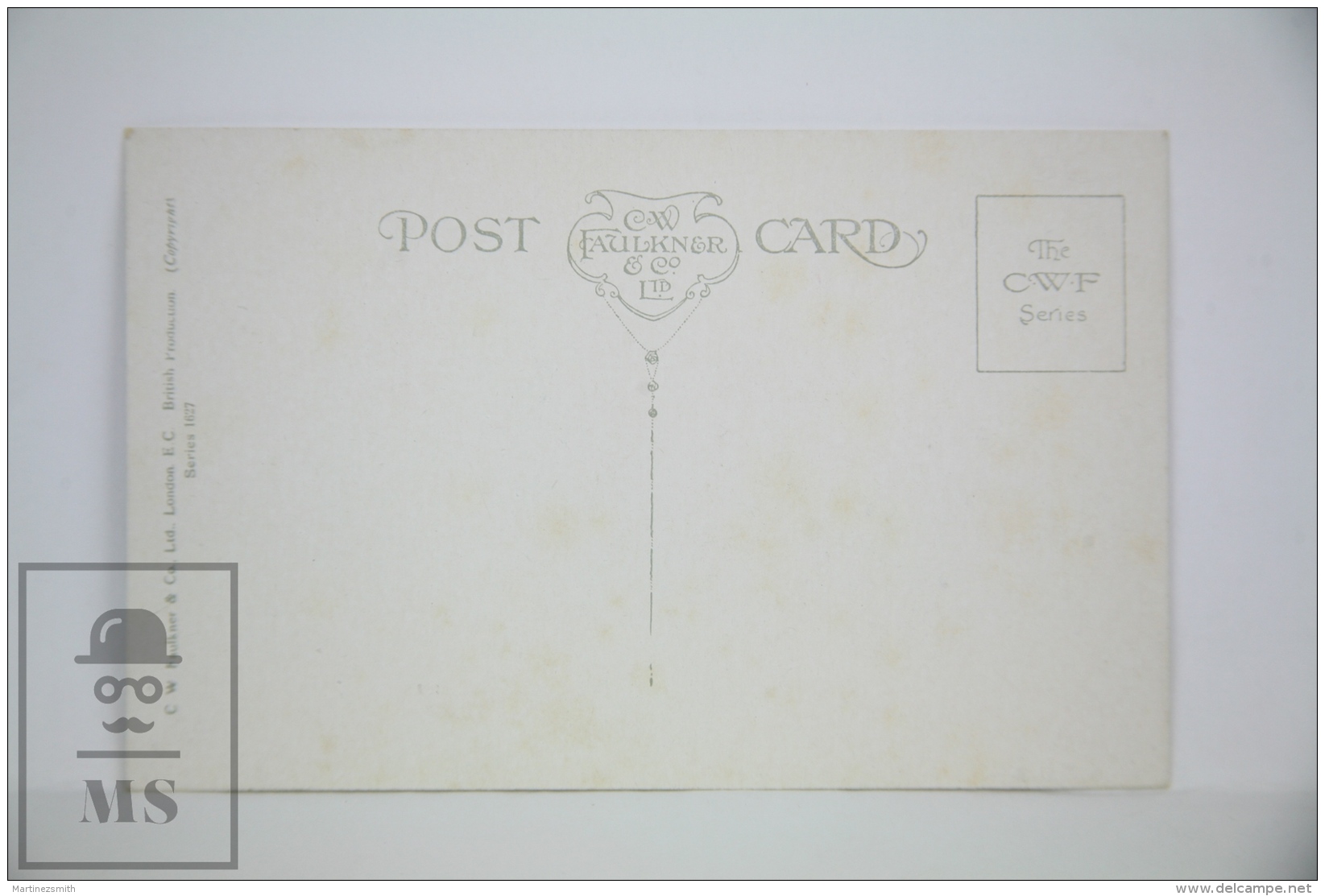 Original Postcard Lady White Hat  - Ed. Faulkner Series 162 - Dainty Lips &amp; Roguish Eyes - Otros & Sin Clasificación
