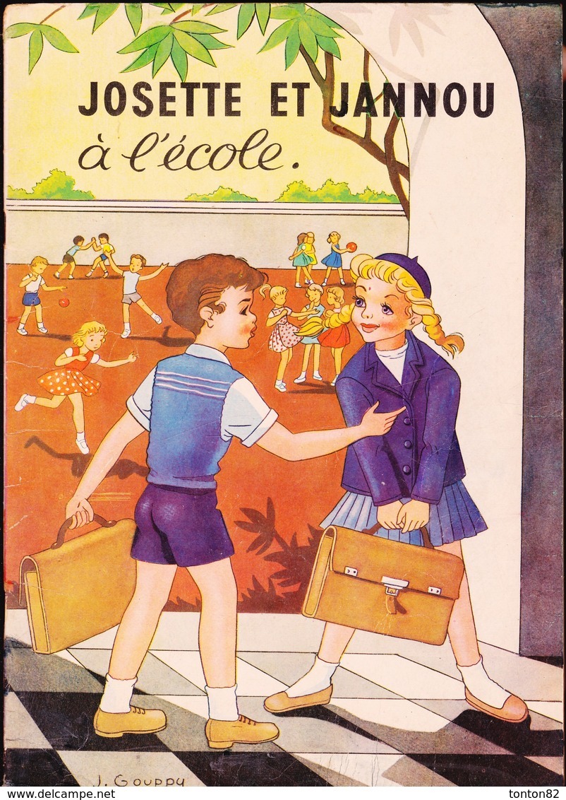M.J. Maury - Josette Et Jannou à L' école - Éditions Hemma-Chaix - ( 1956 ) . - Other & Unclassified