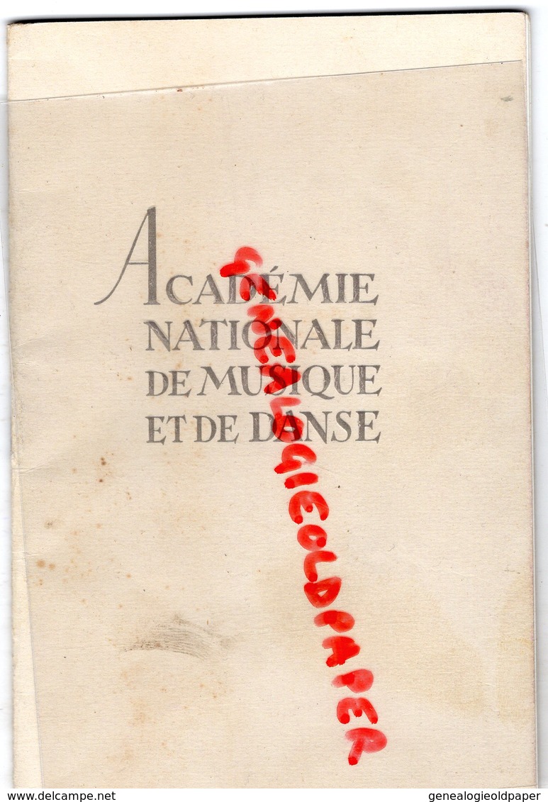 75- PARIS- PROGRAMME ACADEMIE NATIONALE MUSIQUE DANSE-OPERA- 1937-HAMLET-SPECTRE ROSE-L' AIGLON-MAROUF-NARCON-NORE- - Programme