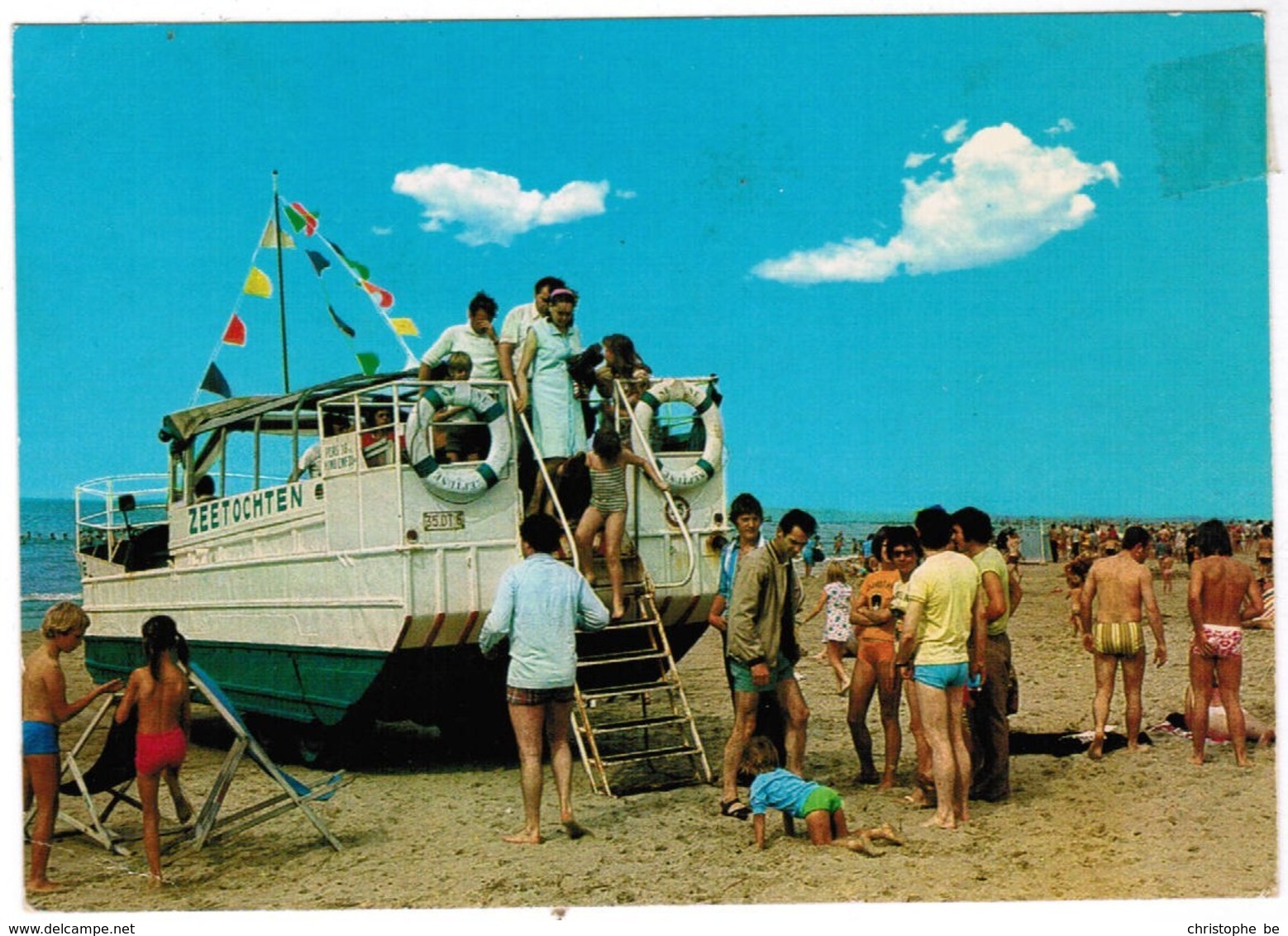 Amfibievoertuig Op Het Strand, Amphibian Vehicle On The Beach (pk44429) - Sonstige & Ohne Zuordnung