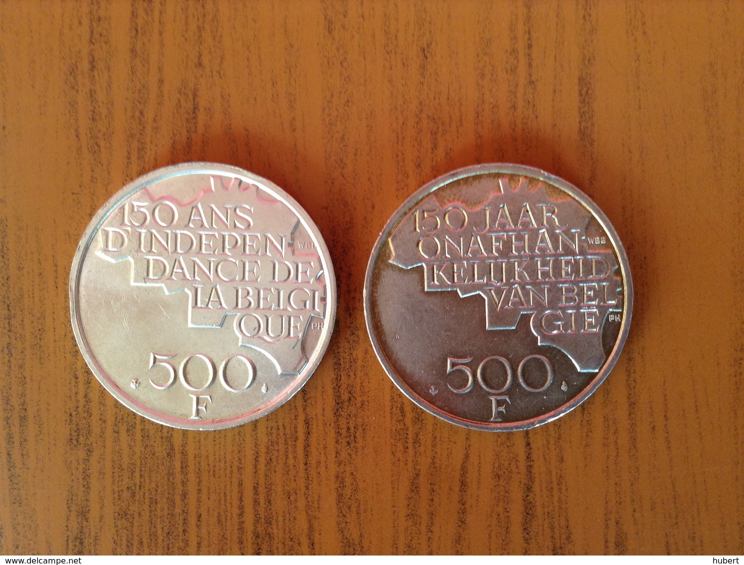 Pièces 500 Frs 150 Ans Belgique Fr.Fl - 500 Francs