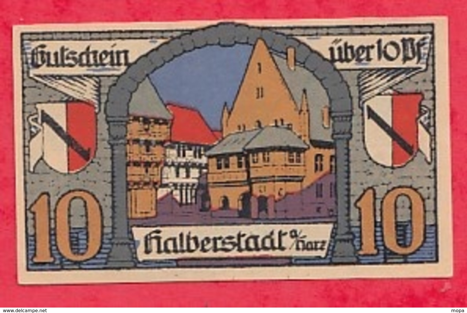 Allemagne 1 Notgeld 10 Pfenning Stadt Halberstadt UNC Lot N °801 - Collezioni