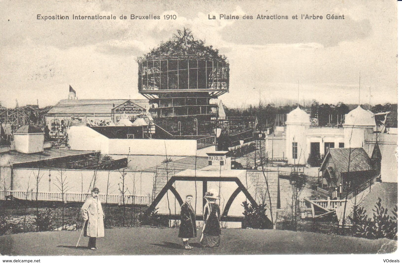 Bruxelles - CPA - Brussel - Exposition 1910 - La Plaine Des Atractions Et L'arbre Géant - Wereldtentoonstellingen