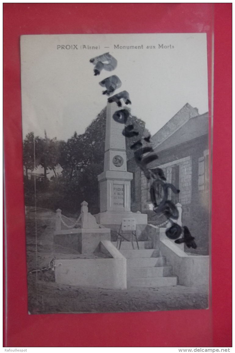 Cp   Proix Monument Aux Morts - War Memorials