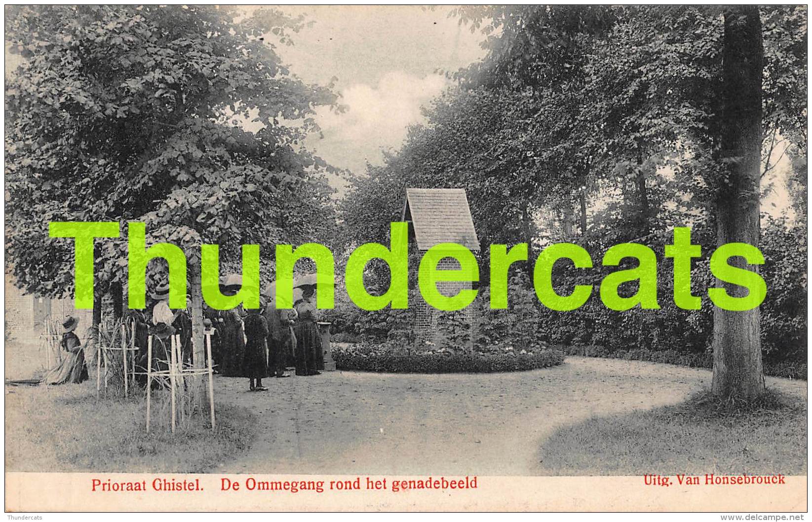 CPA  GISTEL GHISTEL PRIORAAT DE OMMEGANG ROND HET GENADEBEELD - Gistel