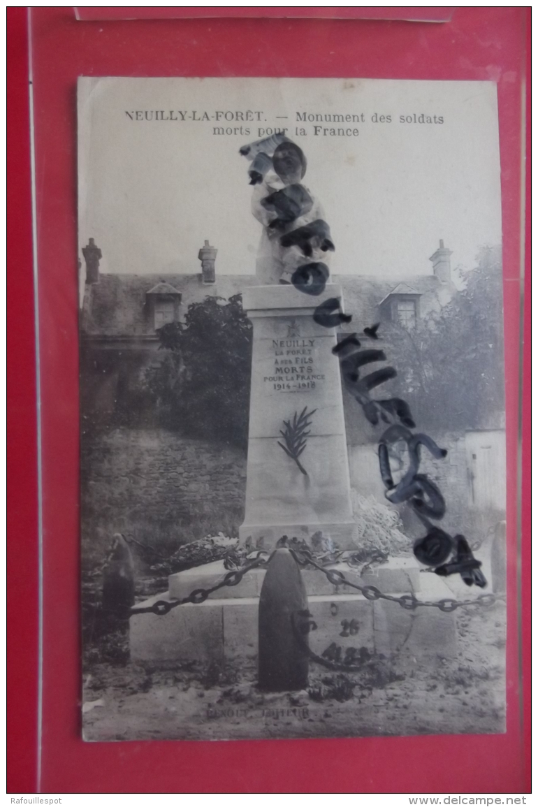 Cp   Neuilly La Foret   Le Monument Des Soldats Morts Pour La France - Monuments Aux Morts