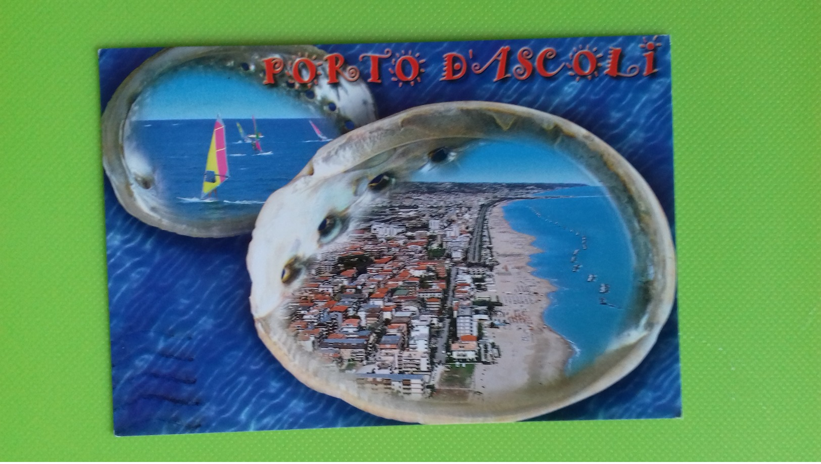 Cartolina PORTO D'ASCOLI - AP - Viaggiata - Postcard - Vedutine In Conchiglia - Ascoli Piceno
