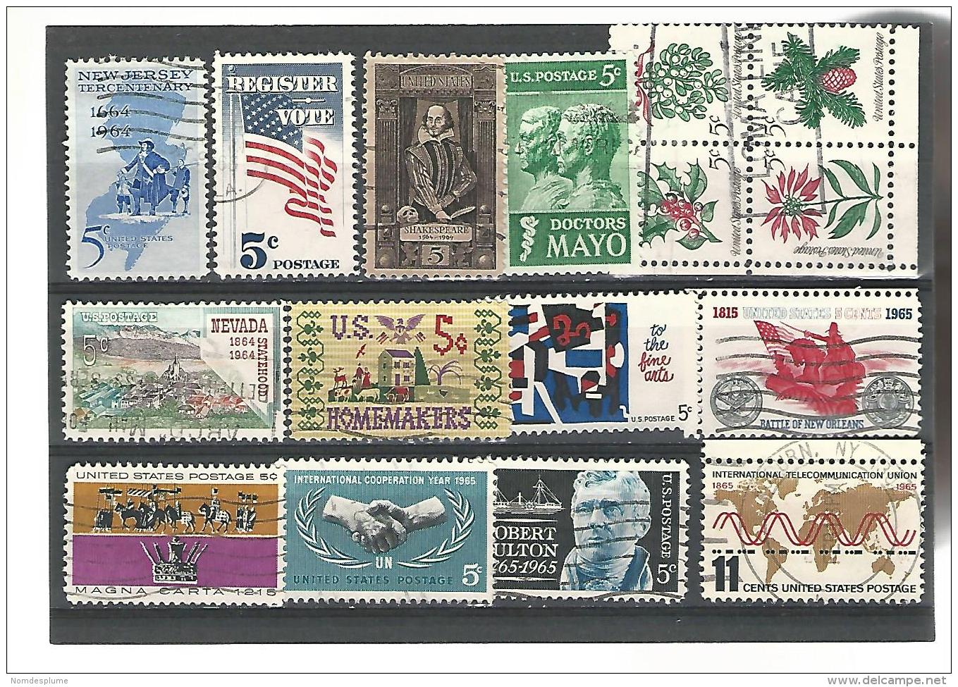 56036 ) Collection  USA Block  Postmark - Collections