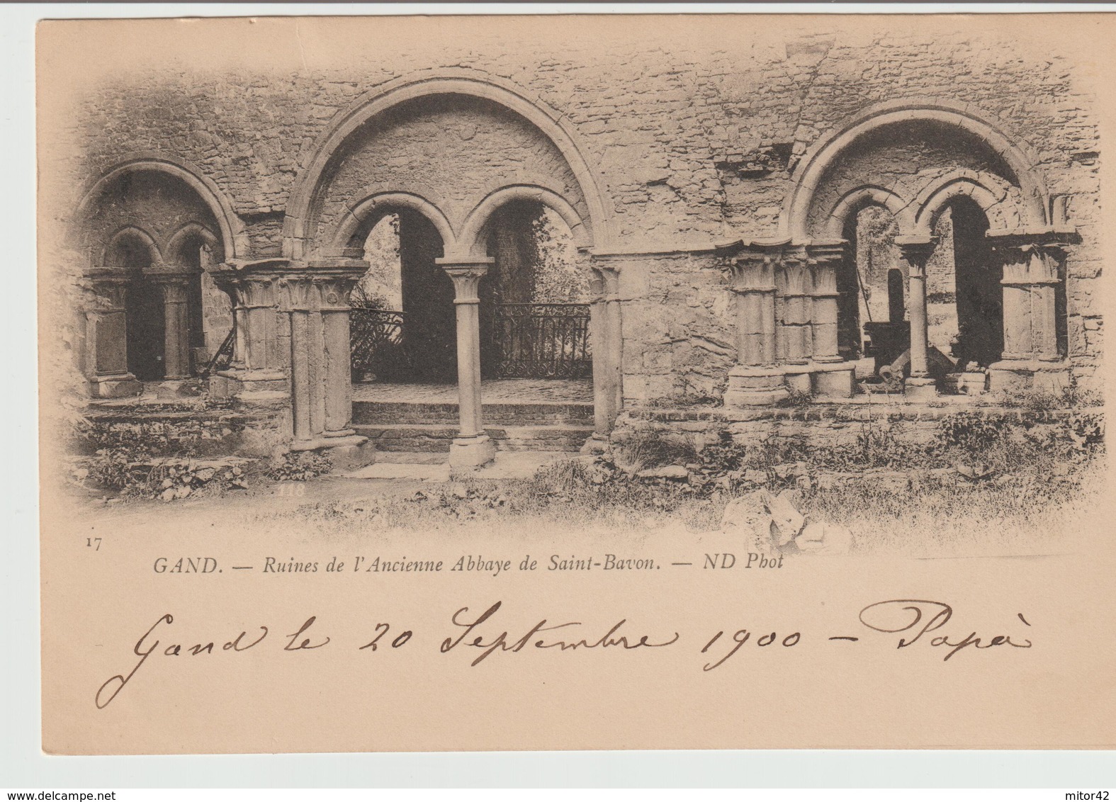 41-Gand-Flande Occ,-Belgio-storia Postale:5c.con Bandeletta.isolato-v.1900 X L'estero:Palermo-Sicilia-Italia - Altri & Non Classificati