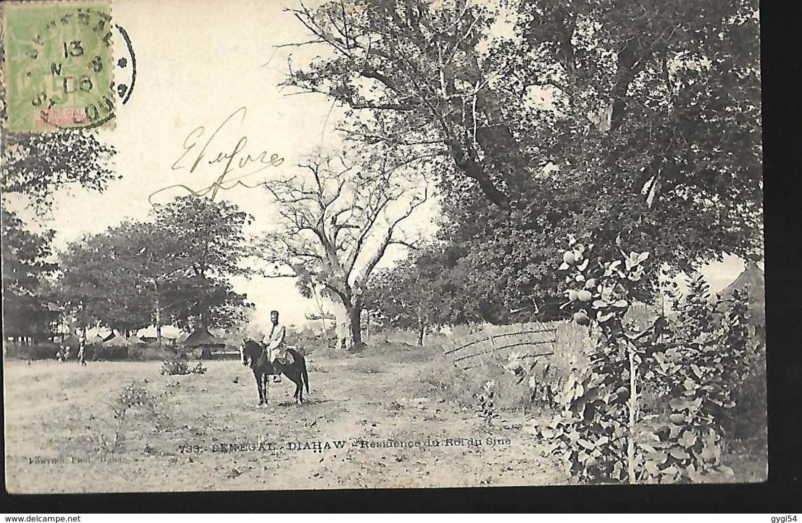 Sénégal   Diahaw  Résidence  Du  Roi Du Sine CPA  1906 - Senegal