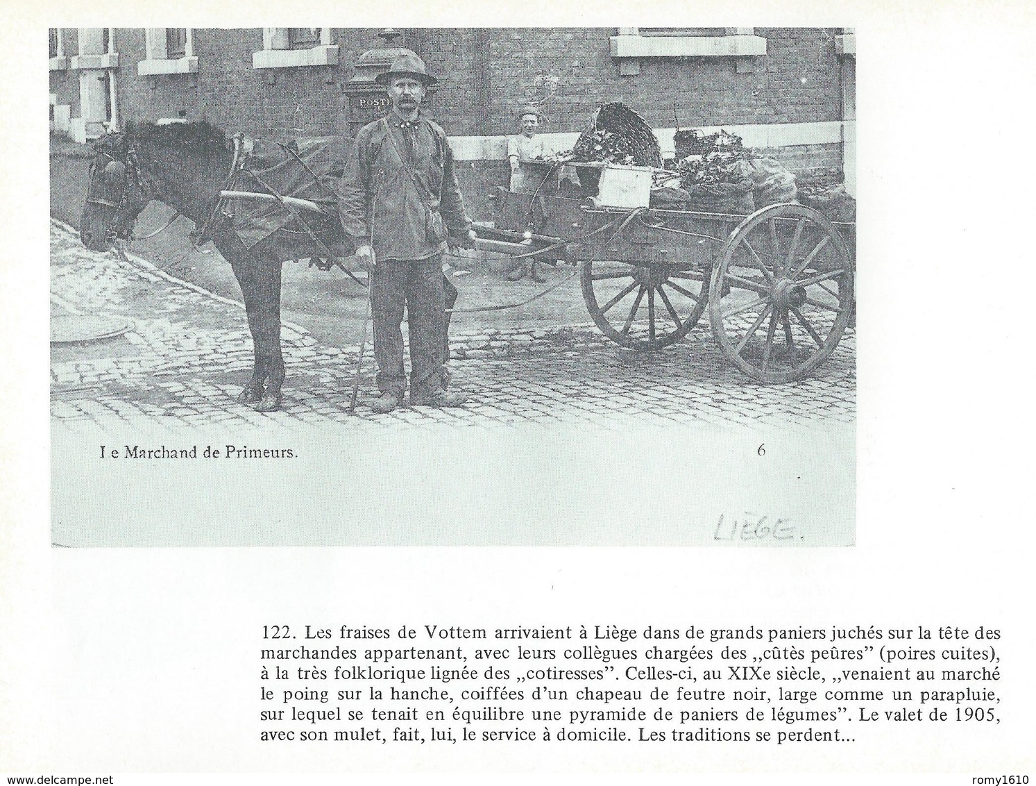 Liège - Outremeuse - Faubourgs. En cartes postales anciennes. Signé et daté par l'Auteur Jacques Dubreucq. 8 scans.