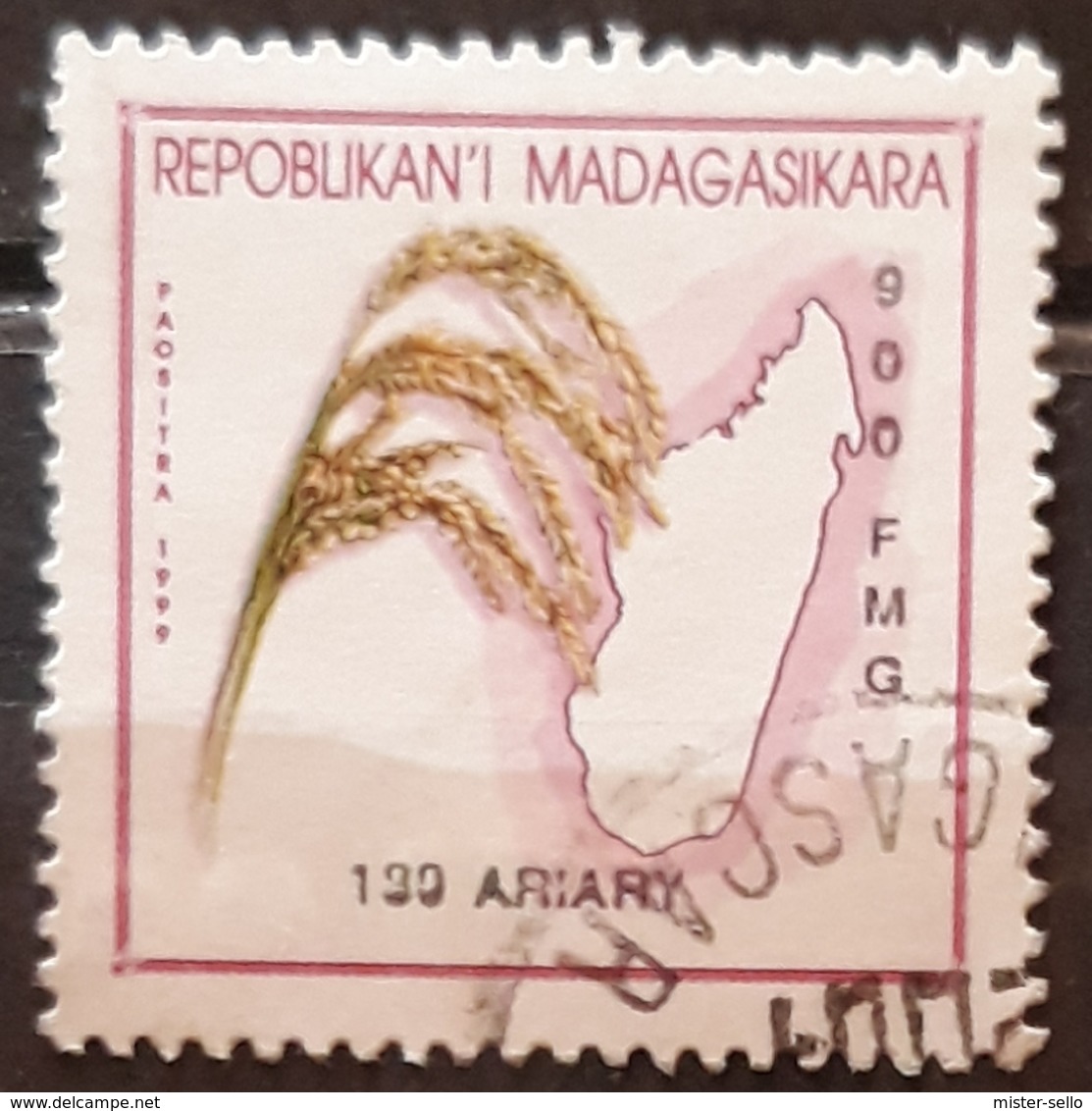 MADAGASCAR 2001 Rice. USADO - USED. - Madagascar (1960-...)