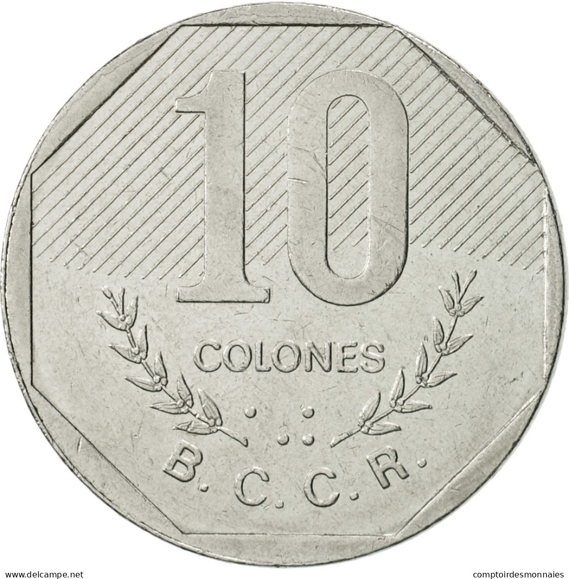 Monnaie, Costa Rica, 10 Colones, 1983, TTB+, Stainless Steel, KM:215.1 - Costa Rica