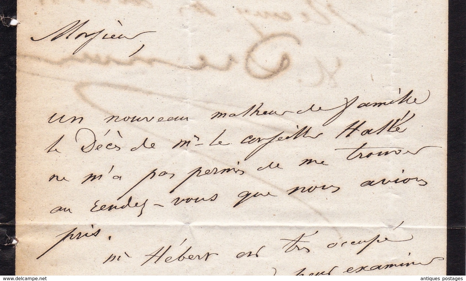 Lettre 1861 Paris Napoléon 10 Centimes Henry Dunoyer Avoué Cour Impériale de Paris