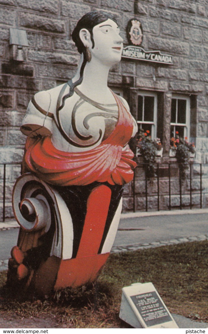 Halifax Nova Scotia Canada - Maritime Museum - Figurehead Of H.M.S. Imaum Built In Bombay In 1826 - 2 Scans - Halifax