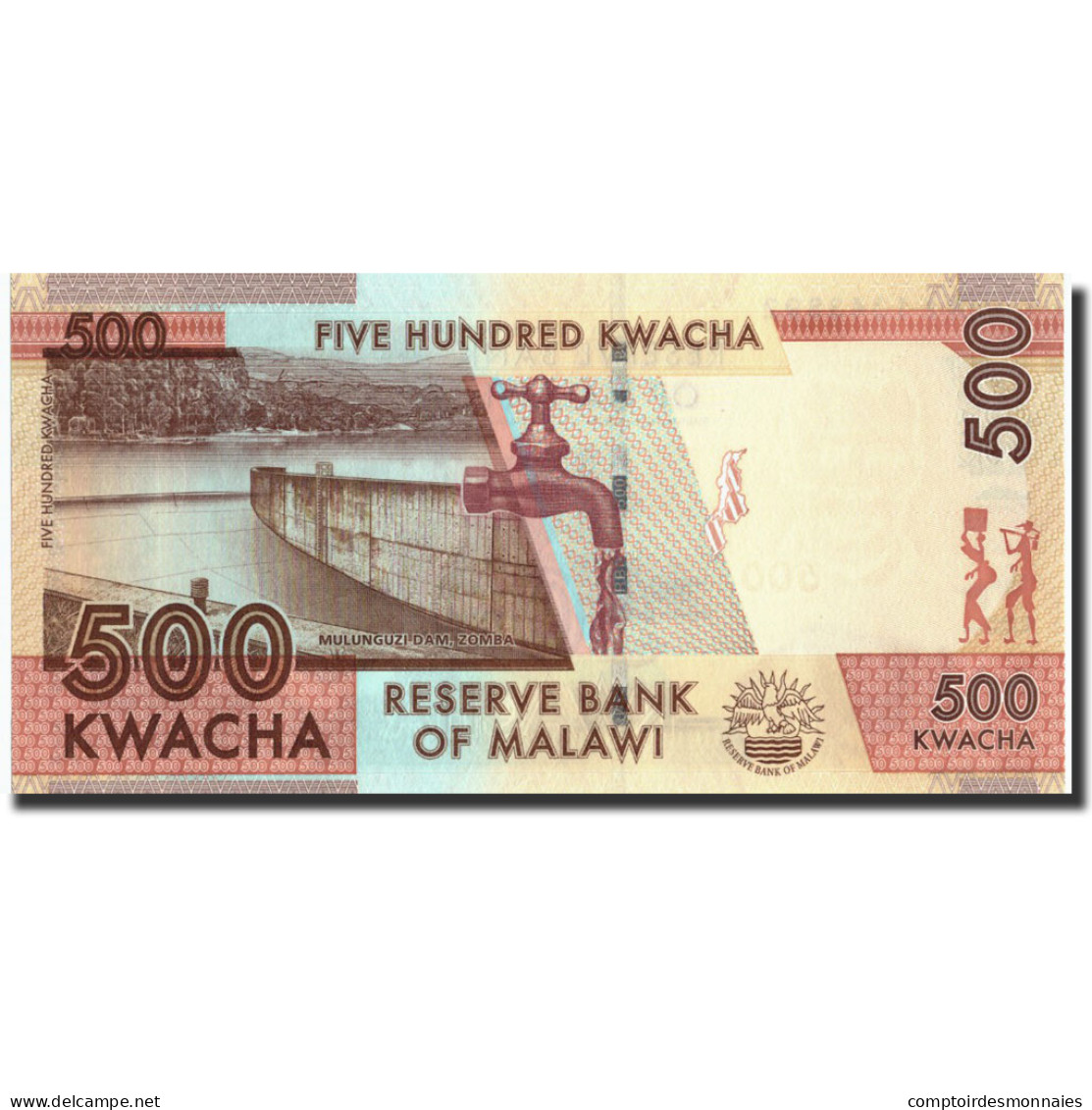 Billet, Malawi, 500 Kwacha, 2012, 2012-01-01, KM:61, NEUF - Malawi