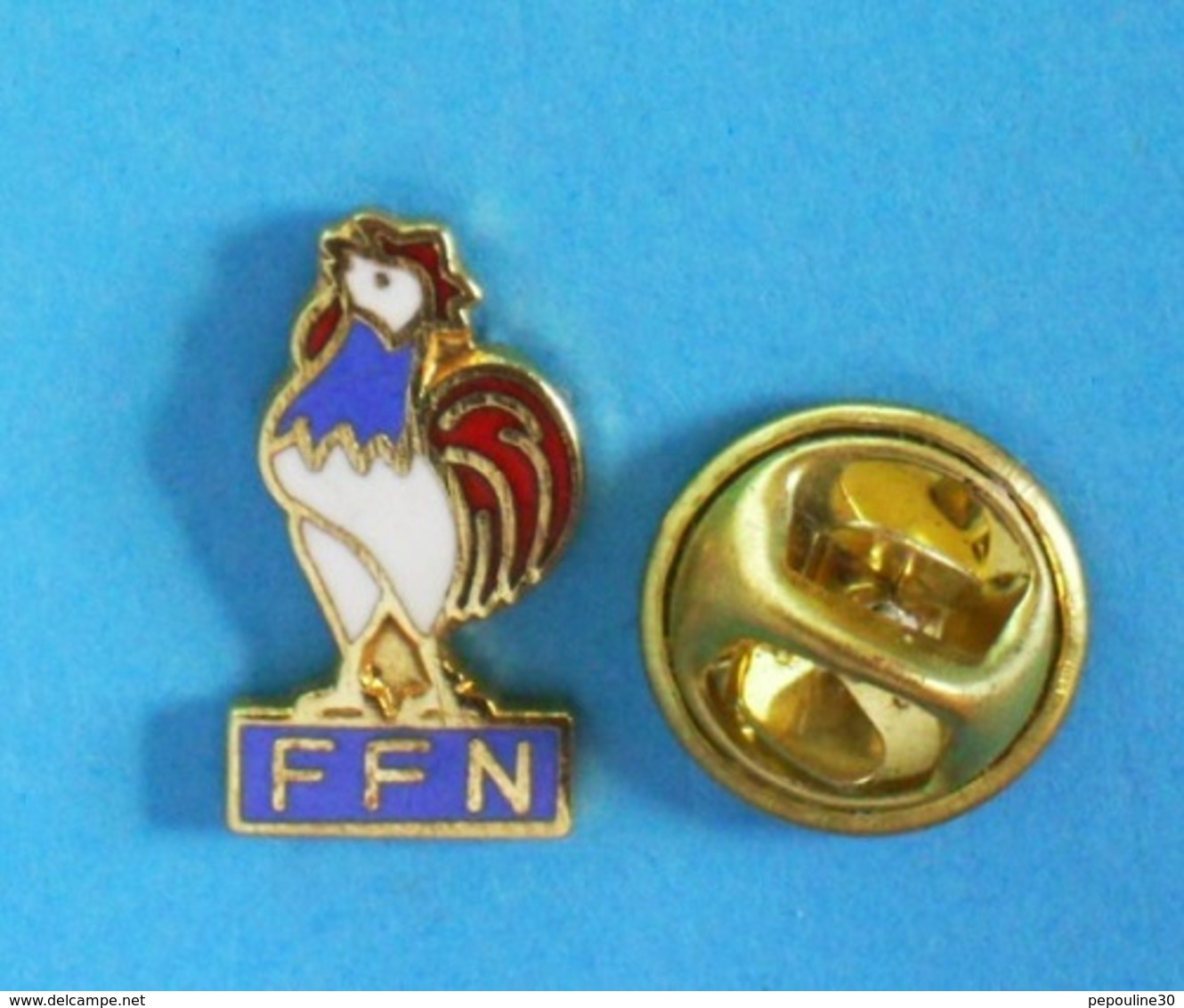 1 PIN'S //   ** F.F.N. ** FÉDÉRATION FRANÇAISE DE NATATION ** - Zwemmen