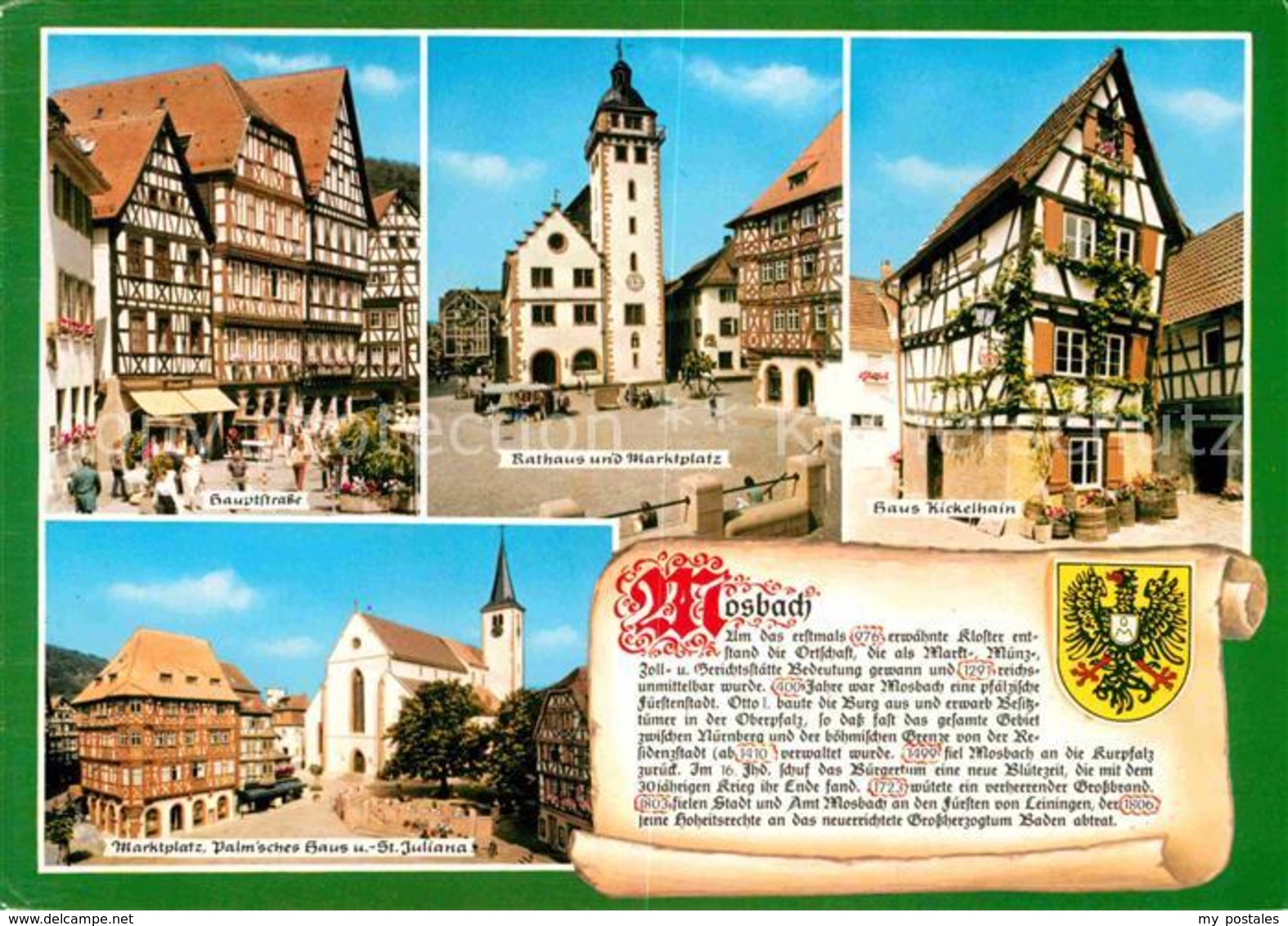 72857218 Mosbach Baden Hauptstrasse Rathaus Marktplatz  Mosbach - Mosbach