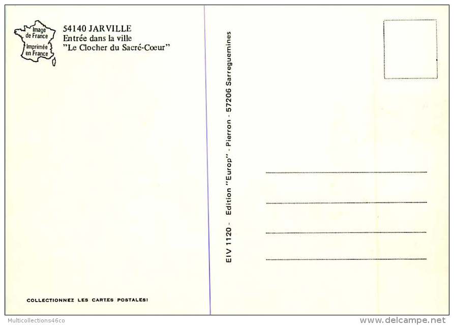 260418A - 54 JARVILLE Entrée De La Ville Le Clocher Du Sacré Coeur - Entreprise FLEICHEL - Altri & Non Classificati