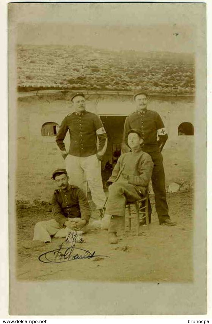 Foulain Manoeuvres 1906, Cp Photo "une étable à Cochons" - Otros & Sin Clasificación