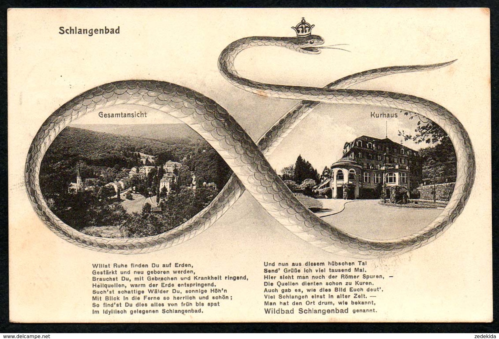 B3411 - Schlangenbad - Gel 1929 - Ernst Fröhlich - Schlangenbad