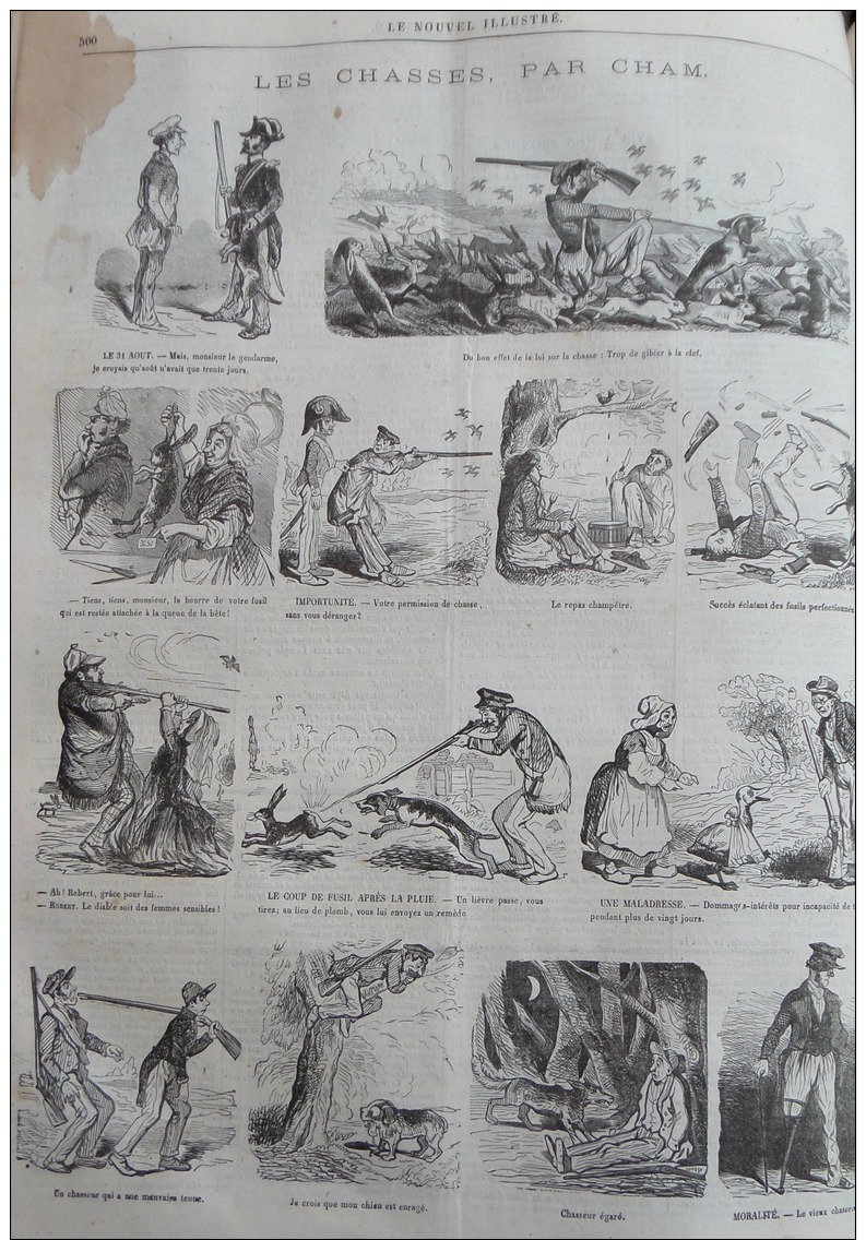 NOUVEL ILLUSTRE1866N°125: PARIS ARRIVEE DU MEDIUM M.W.SCENES D'EXTASE/HANOVRE ANNEXEE A LA PRUSSE/ - 1850 - 1899