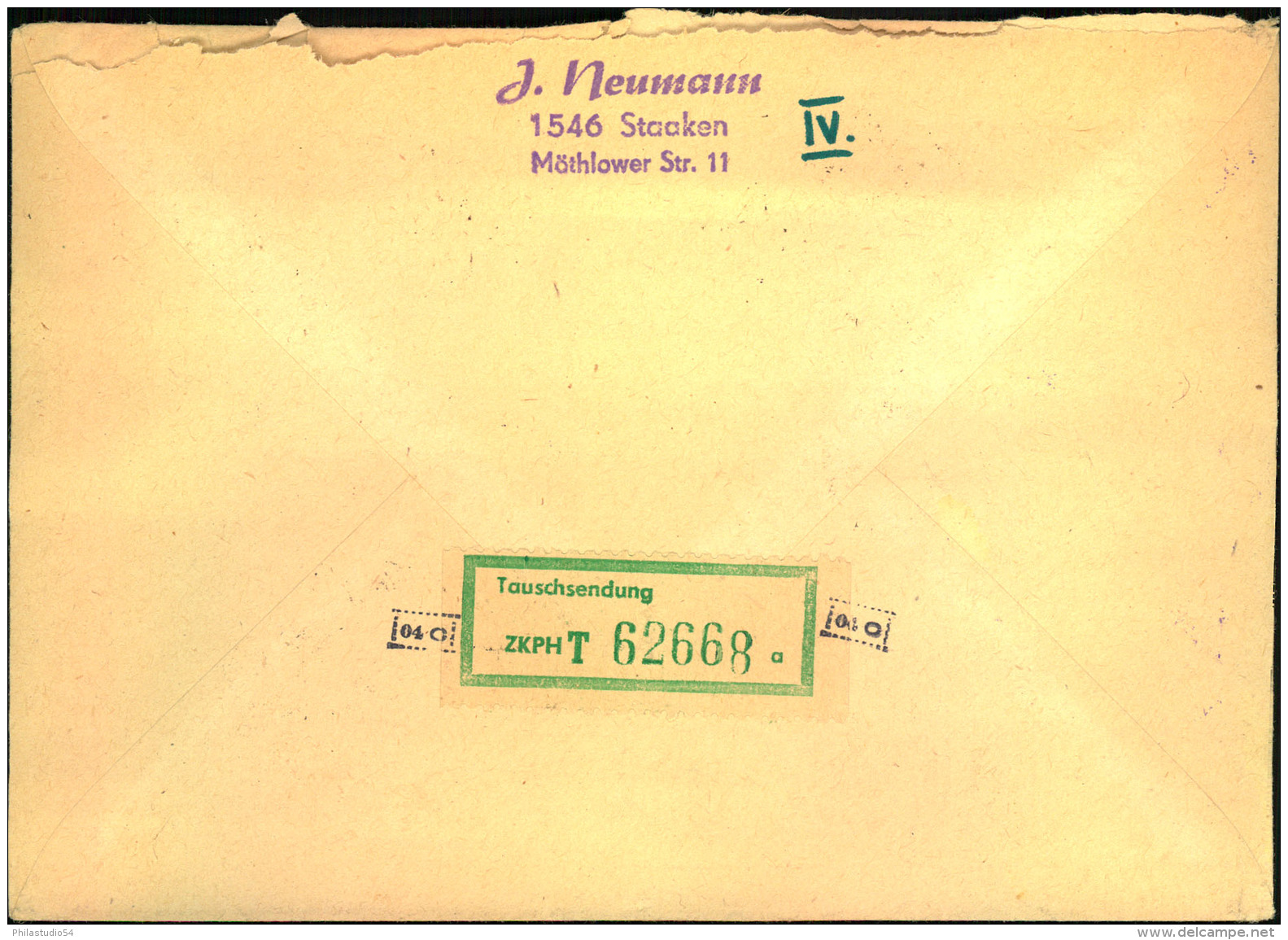 1975, Einschreiben, R-Telle Mit Notstempel ""1426 Hohen Neuendorf"". - Otros & Sin Clasificación