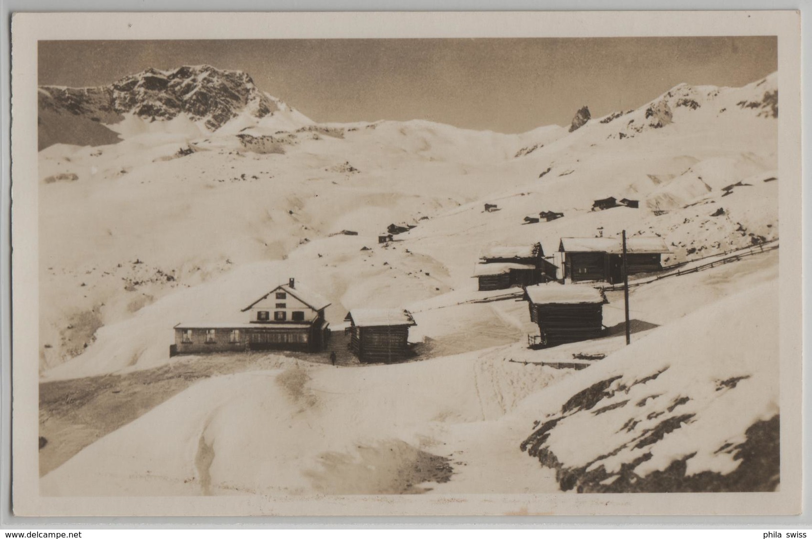 Inner-Arosa - Restaurant Alpenrose Im Winter En Hiver - Photo: E. Oetiker - Arosa