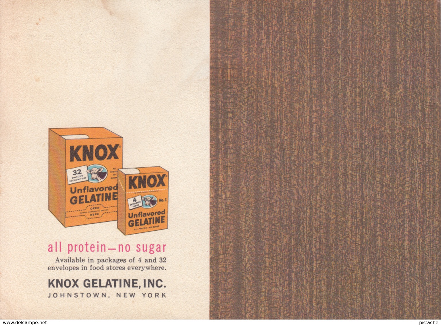 Knox Gelatine Booklet 28 Pages - Bland Diets For Gastritis & Peptic Ulcer - Health - 2 Scans - Andere & Zonder Classificatie