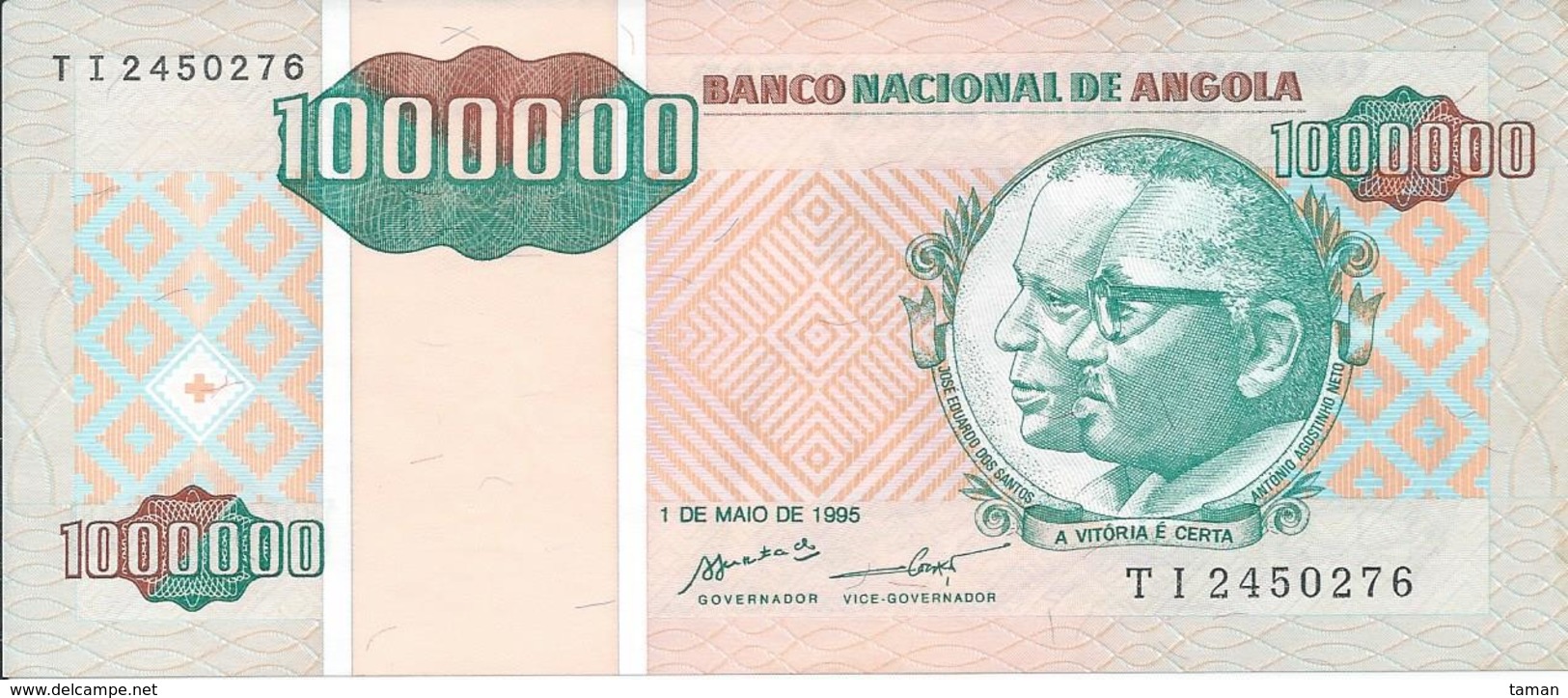 ANGOLA   1 000 000   (million)  1000000 Kwanzas     1995   P141a    NEUF - Angola