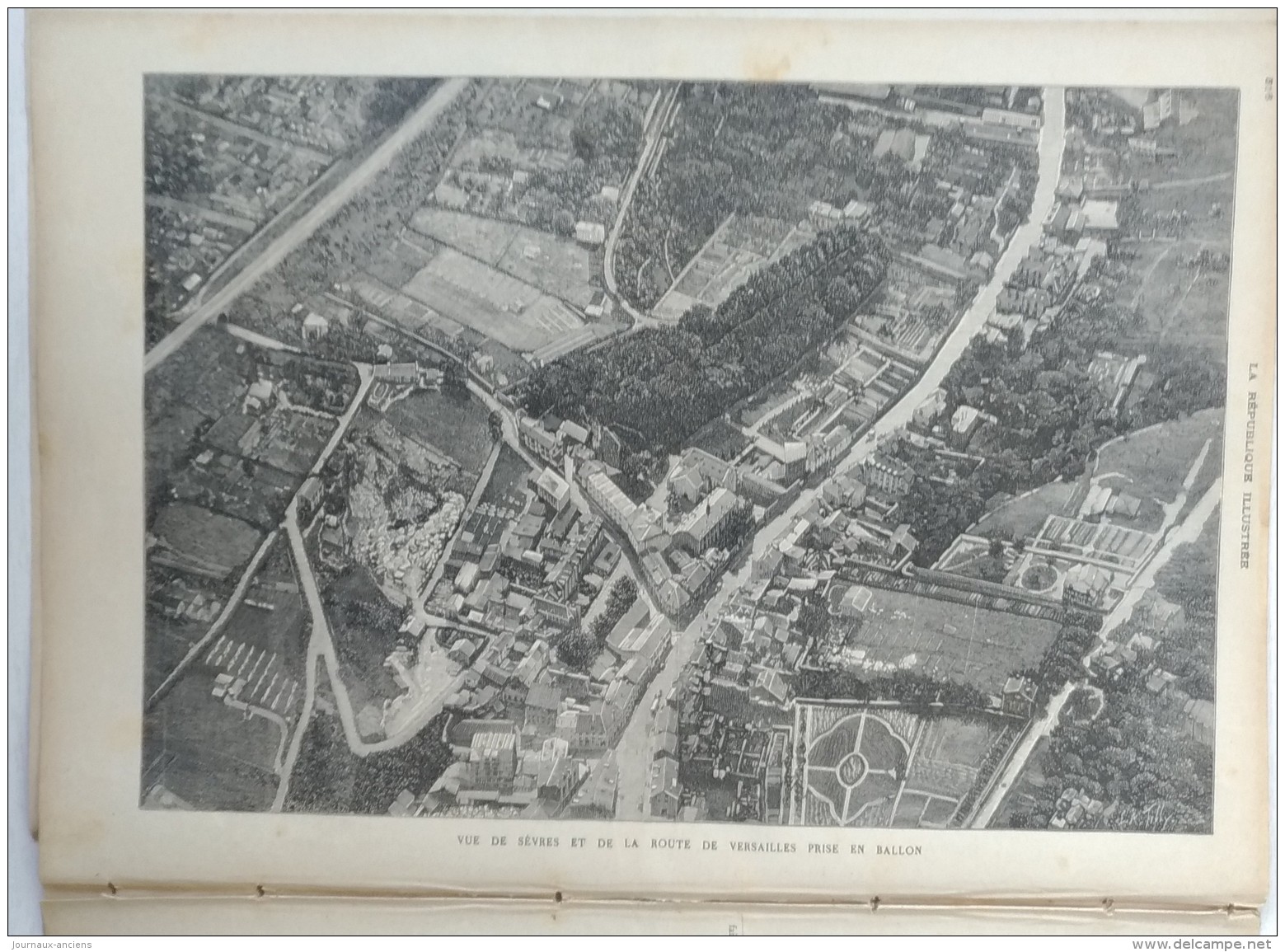 1886 LE ROI D'ANNAM LA FRANCE COLONIALE - VUE DE SEVRES PRISE EN BALLON - LES AGRANDISSEMENTS GARE SAINT LAZARE - 1850 - 1899