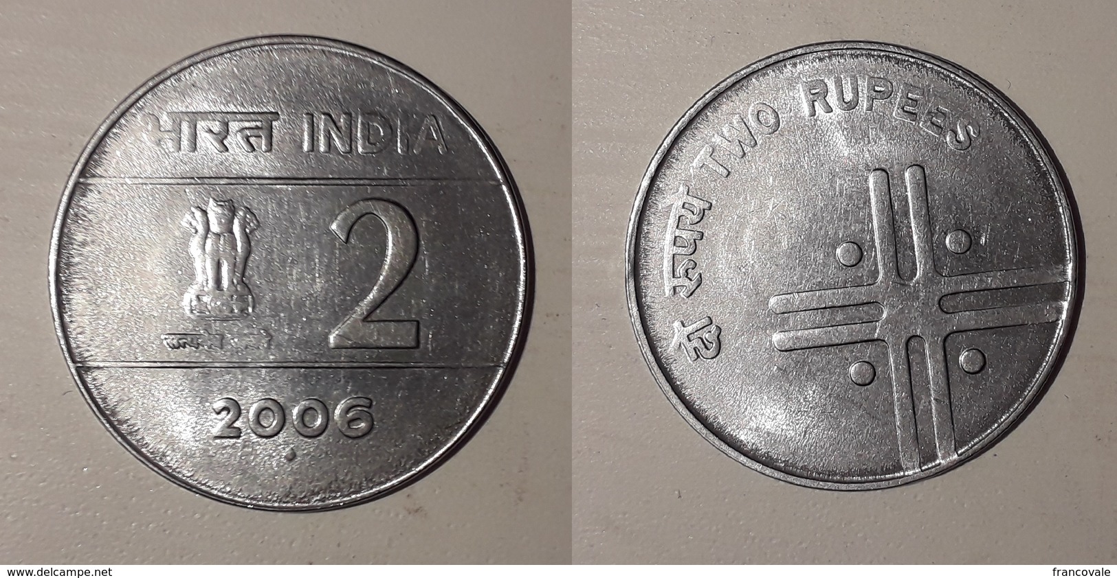 India 2006 2 Rupie Rupee - India