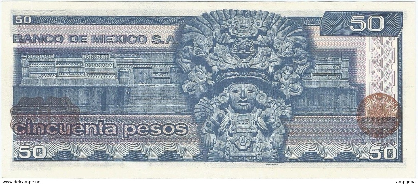 México 50 Pesos 27-1-1981 Pick 73 JE-JF UNC - México