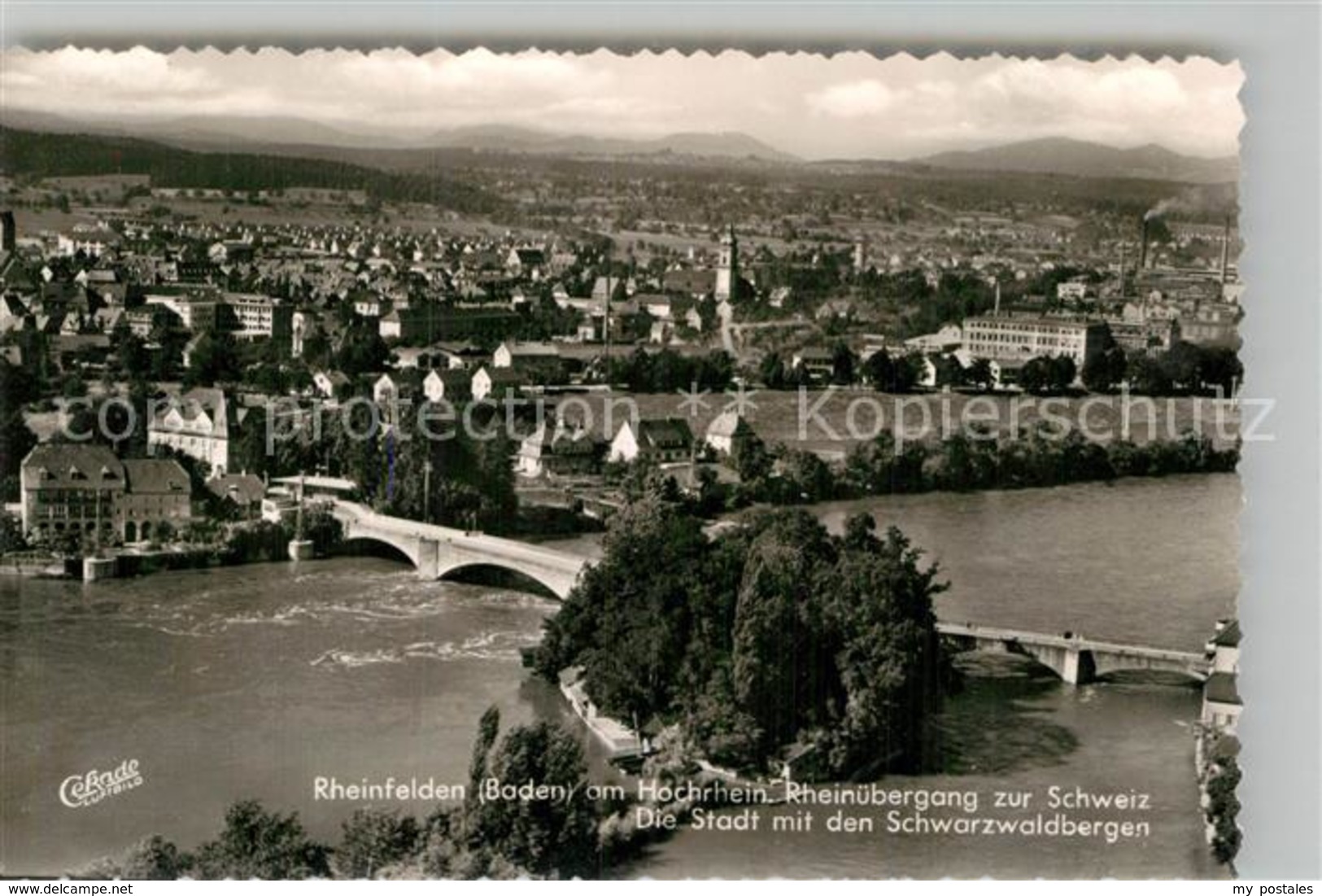 42946216 Rheinfelden Baden Panorama Rheinbruecke Fliegeraufnahme Rheinfelden (Ba - Rheinfelden