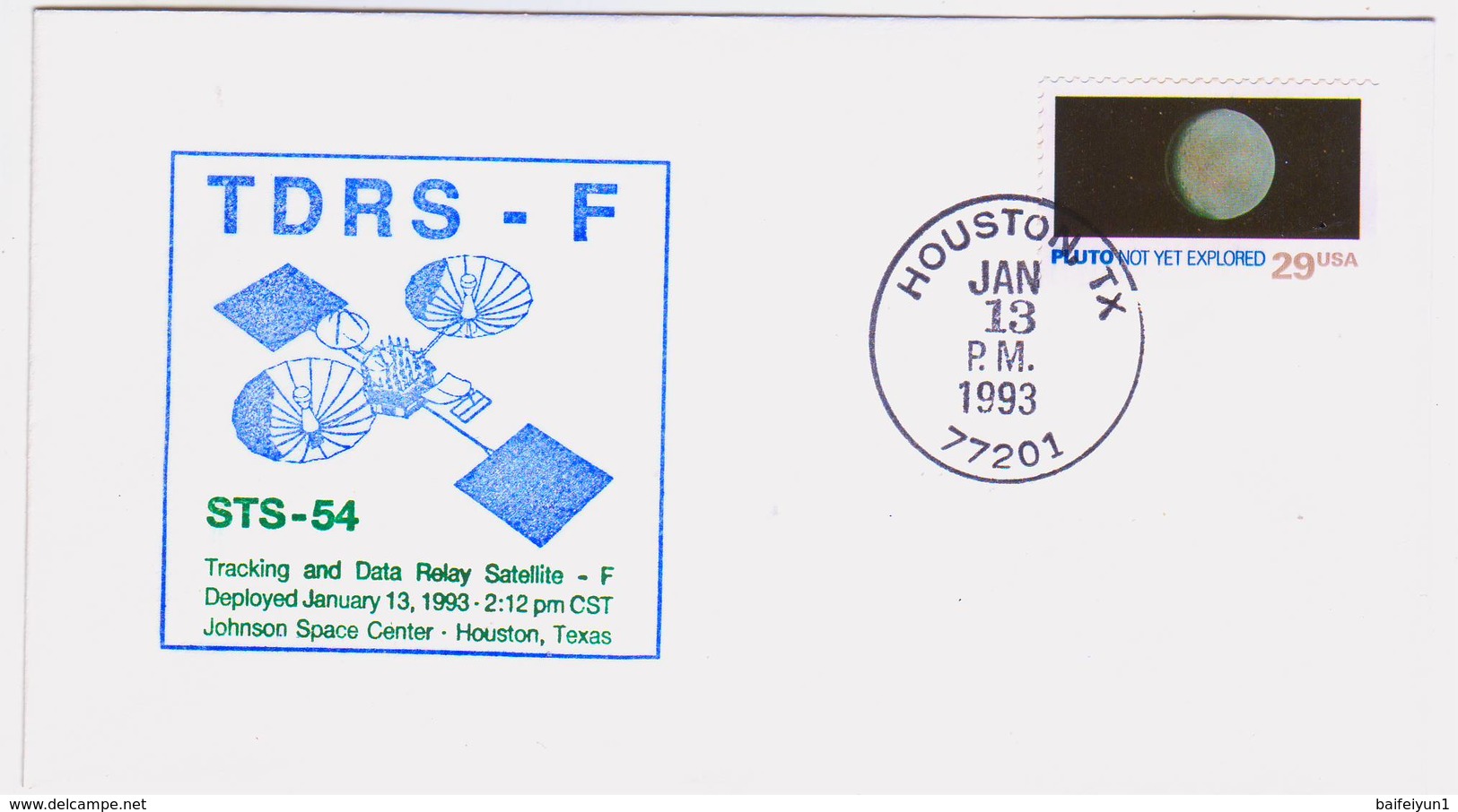1993 USA Space Shuttle Endeavour STS-54  Commemorative Cover - Noord-Amerika