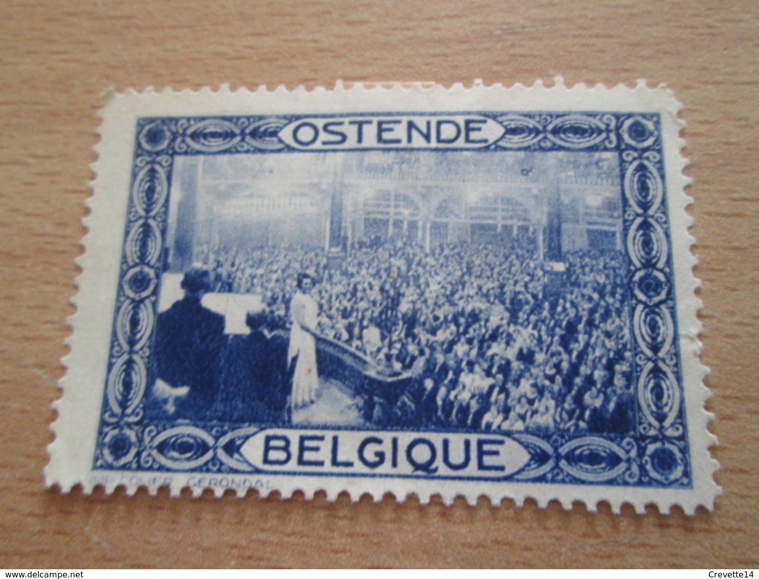 TIMBRE BELGIQUE ANNEES 30 OSTENDE REUNION PUBLIQUE - Andere & Zonder Classificatie