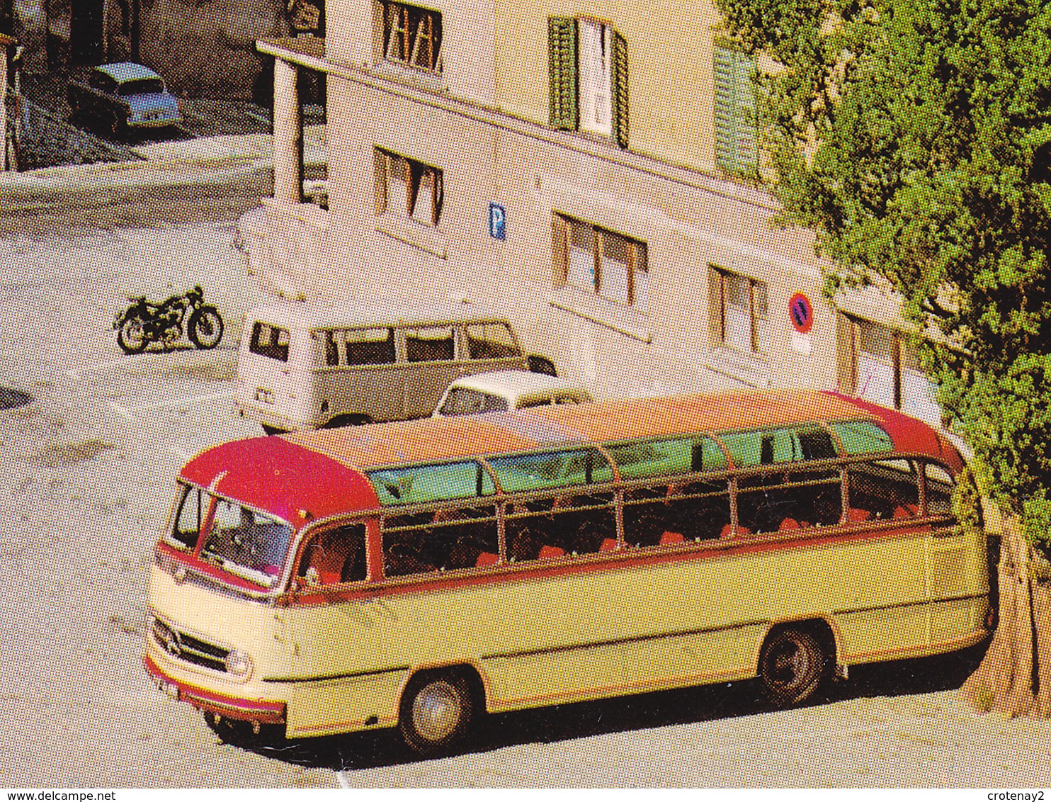 Autriche Kurort Solbad In Tirol N°12041 VOIR ZOOM CAR BUS Mercedes Ford Anglia VW Combi VOIR DOS Timbre Escrime - Autres & Non Classés